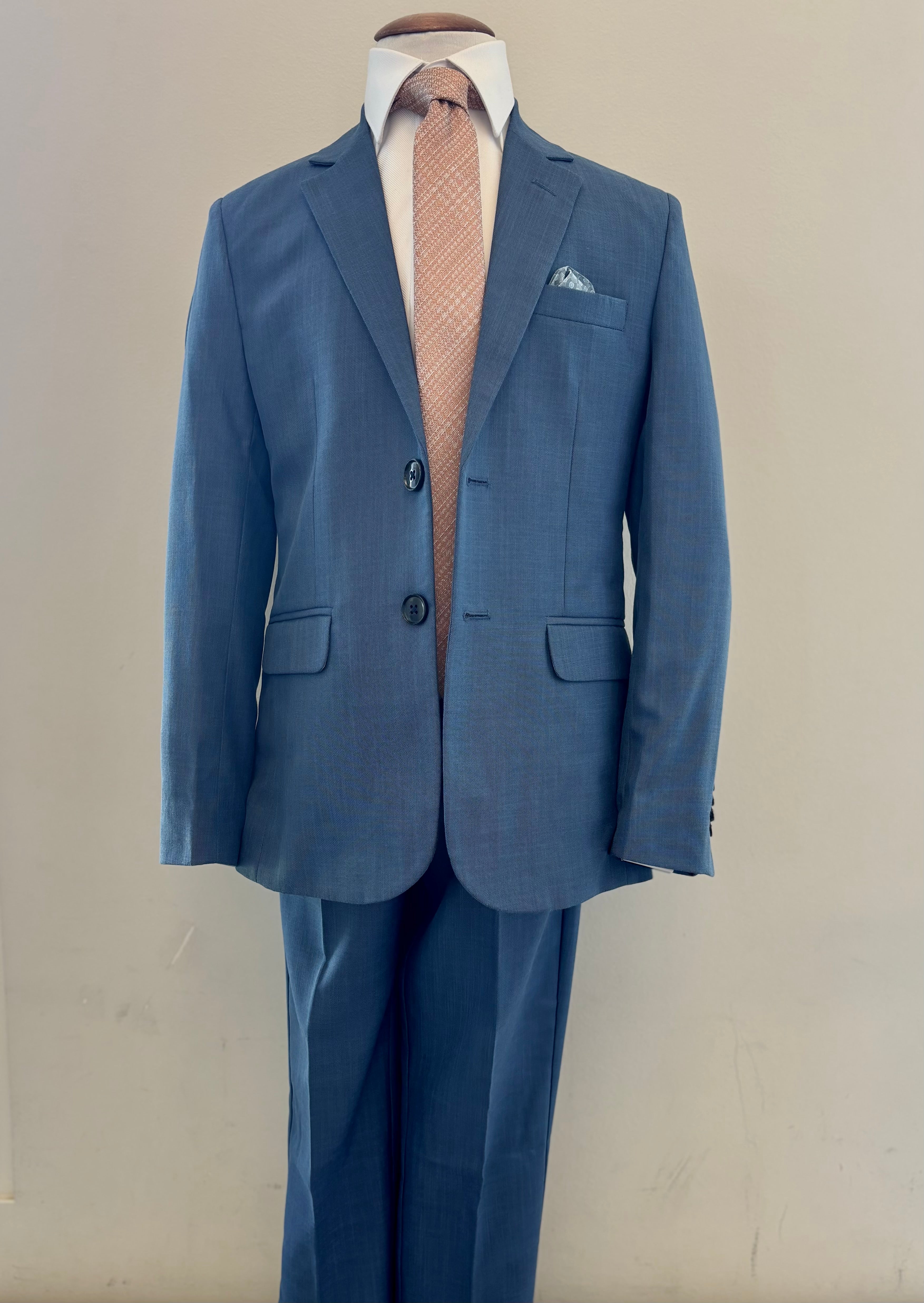 Indigo Weave Mid Blue Suit LZ