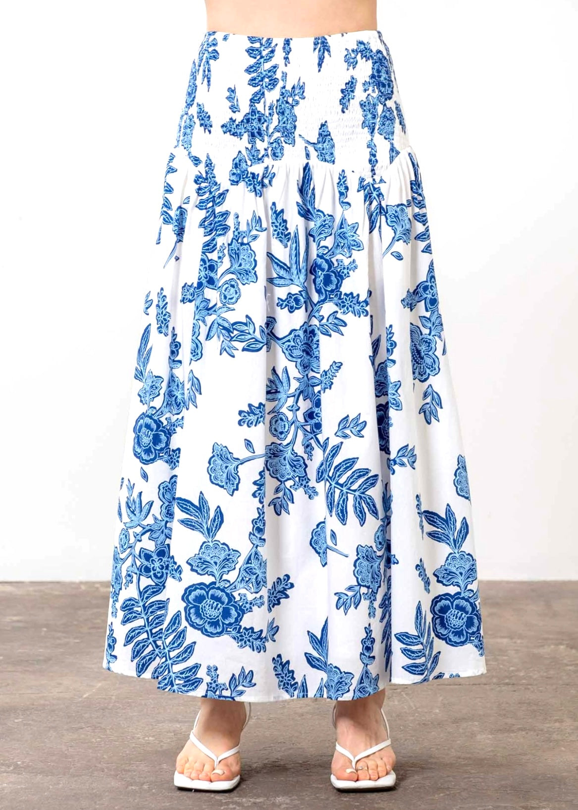 Birdie Blue Floral Maxi Skirt
