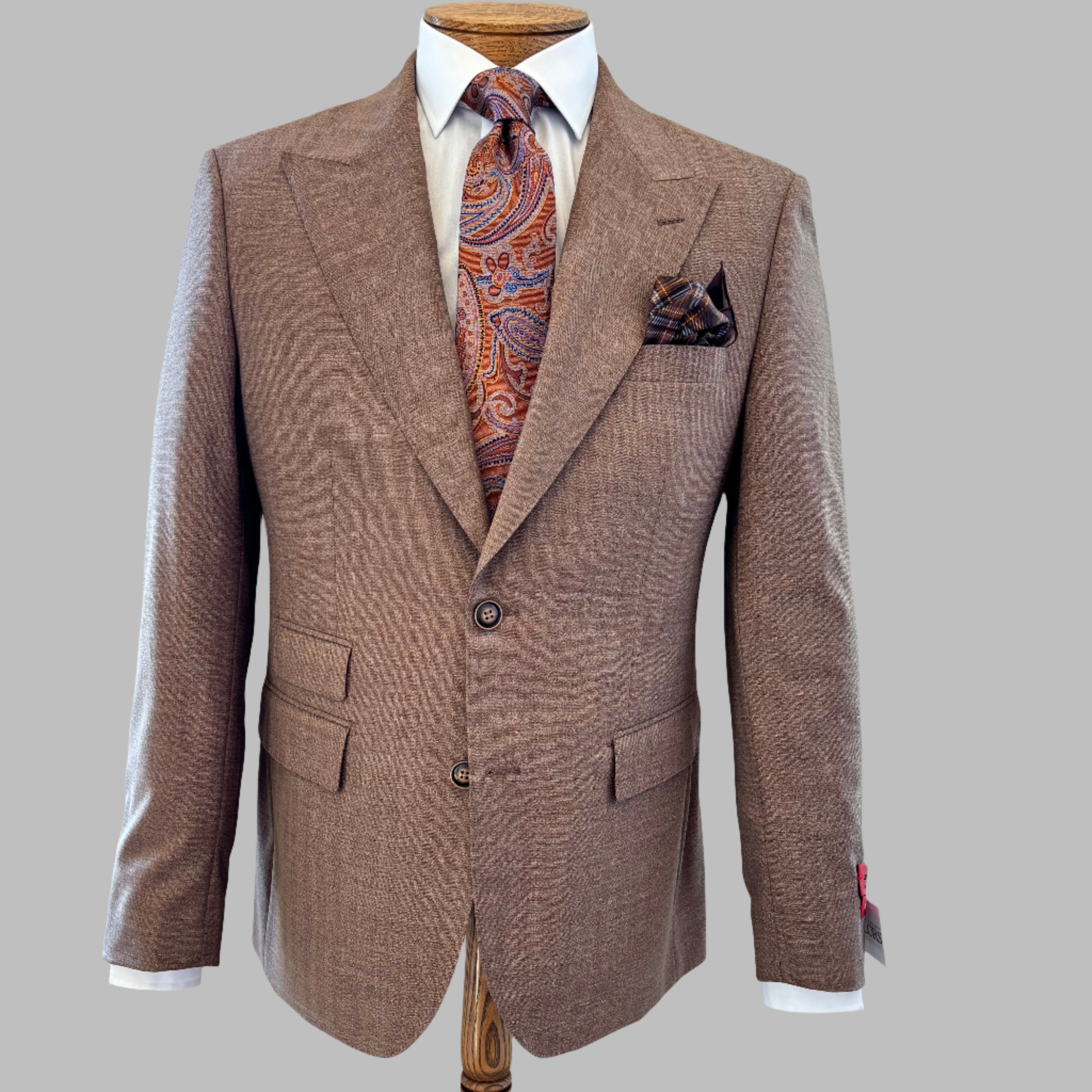 Mattarazi Luca Cinnamon  Plaid Suit