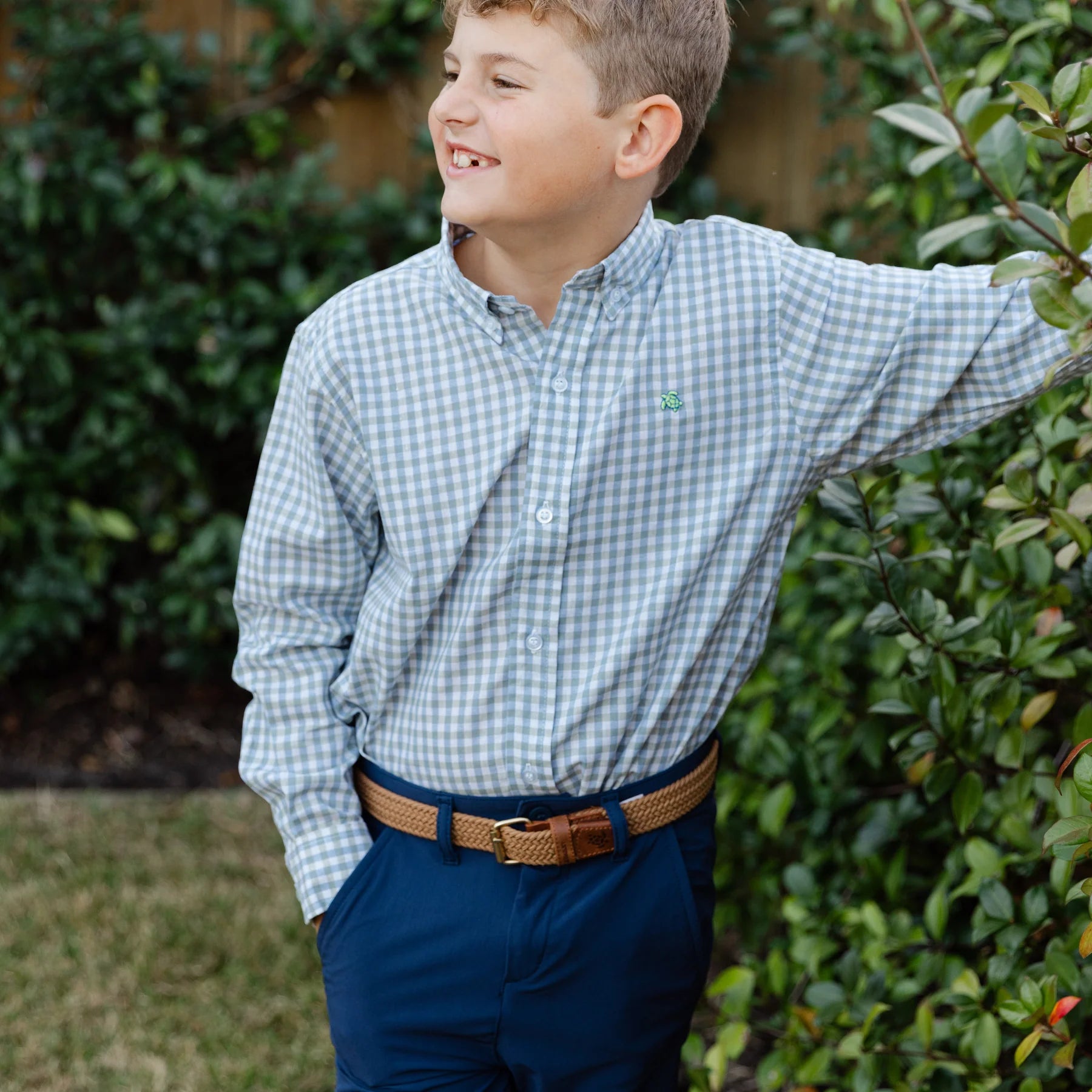 Green Murphy Gingham Shirt