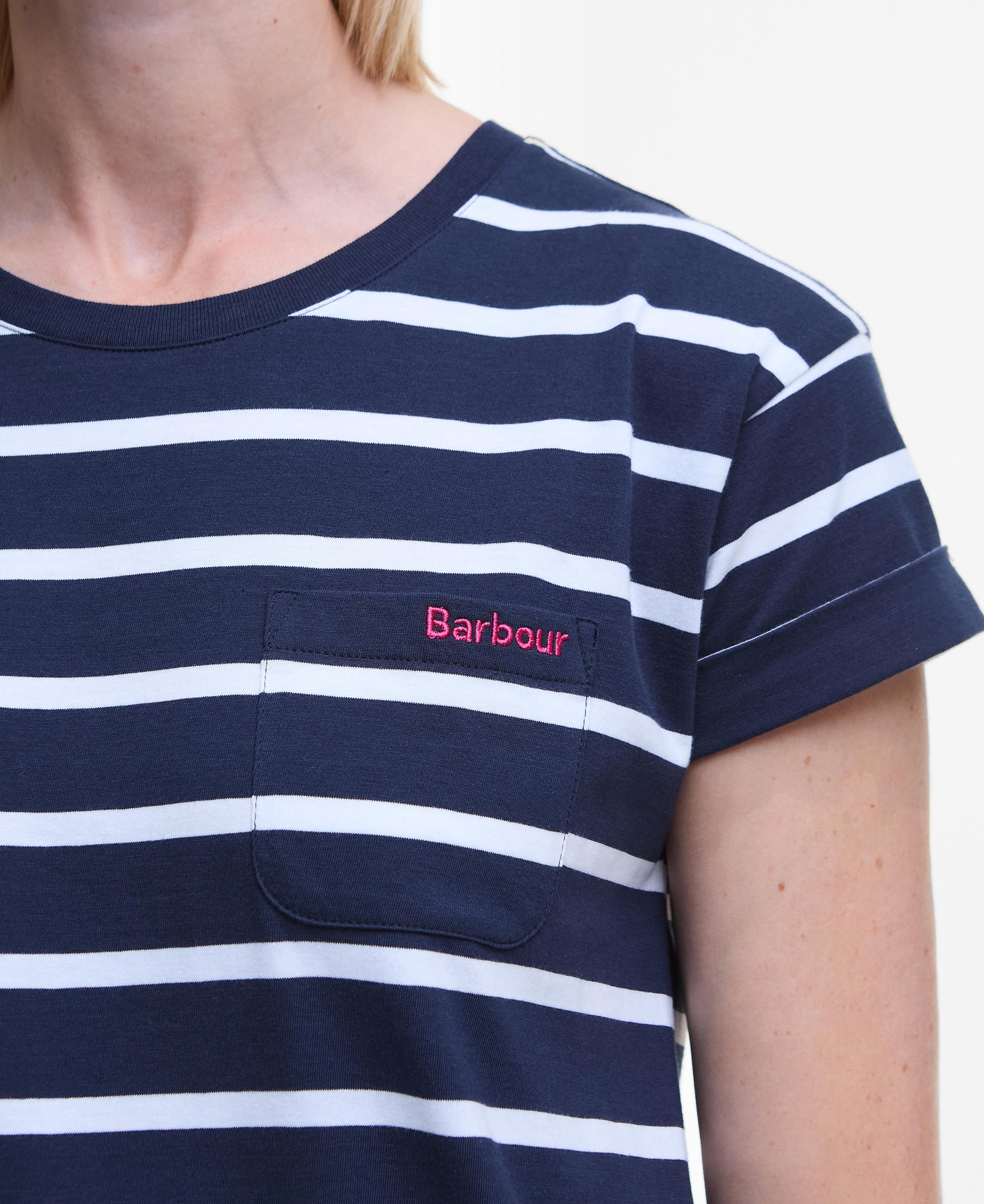 Barbour Otterburn Stripe Navy T-shirt Dress