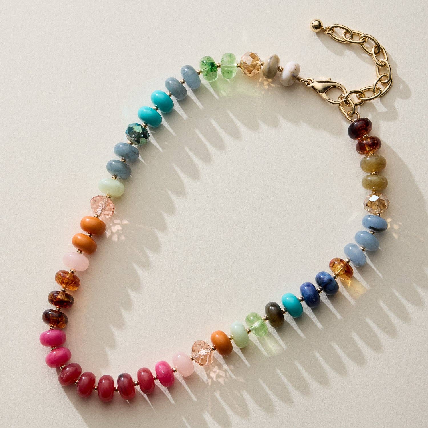 Mixed Bead Short Necklace