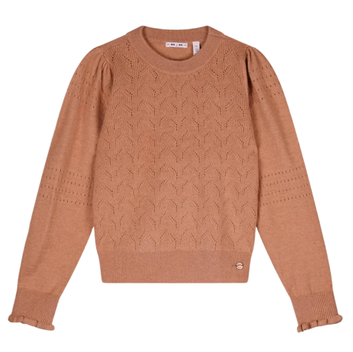 Rose Pointelle Crew Sweater