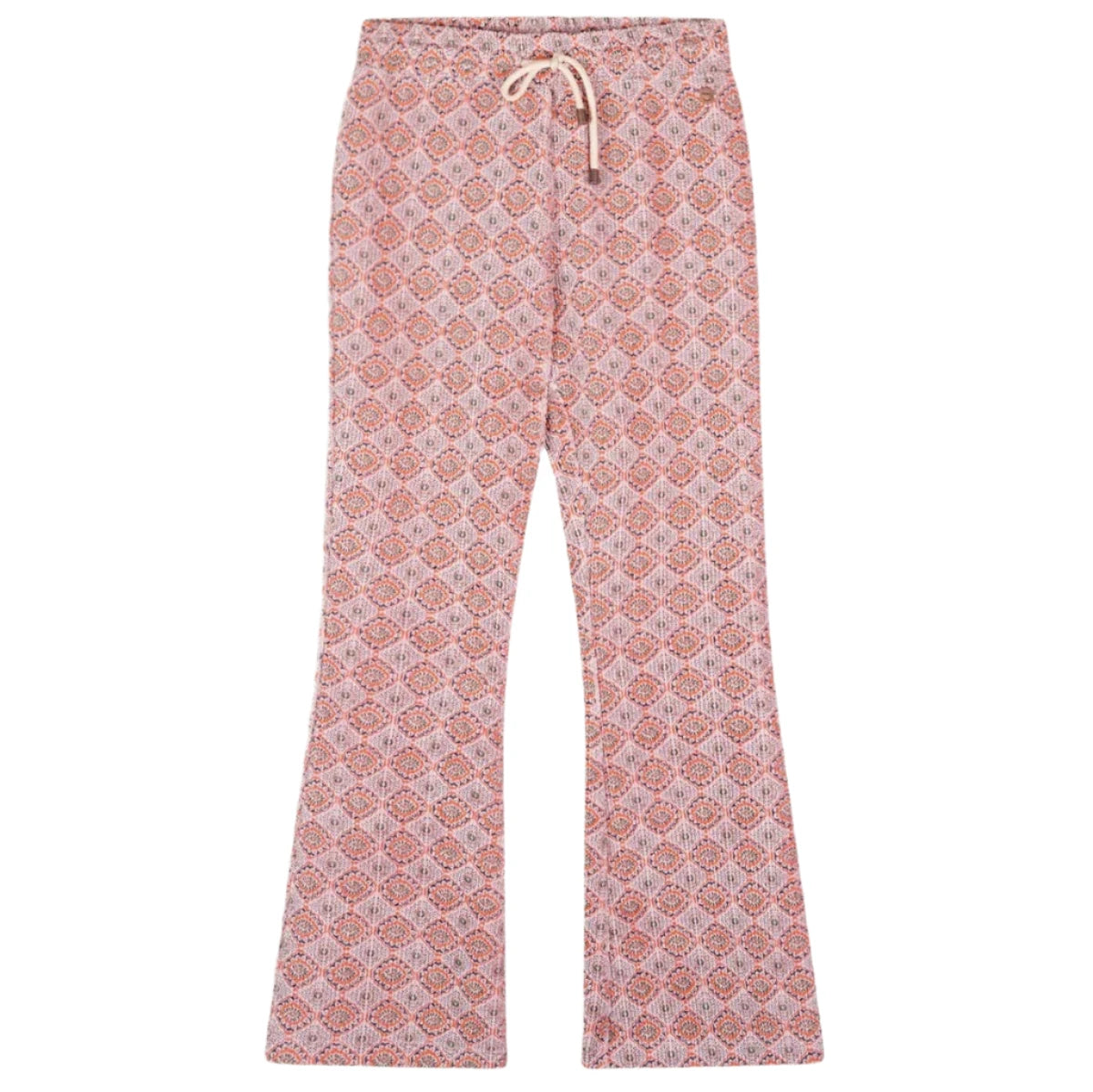 Blush Aztec Velour Flared Pant