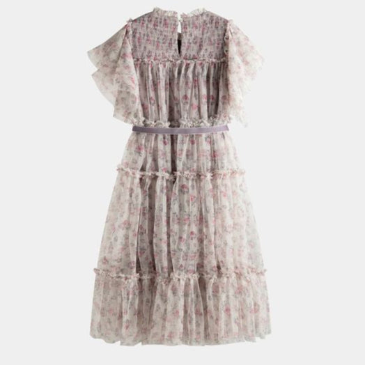 Carolina Rose Print Tulle Dress
