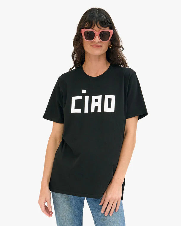 Clare V. Black with Cream CIAO Orignial Tee