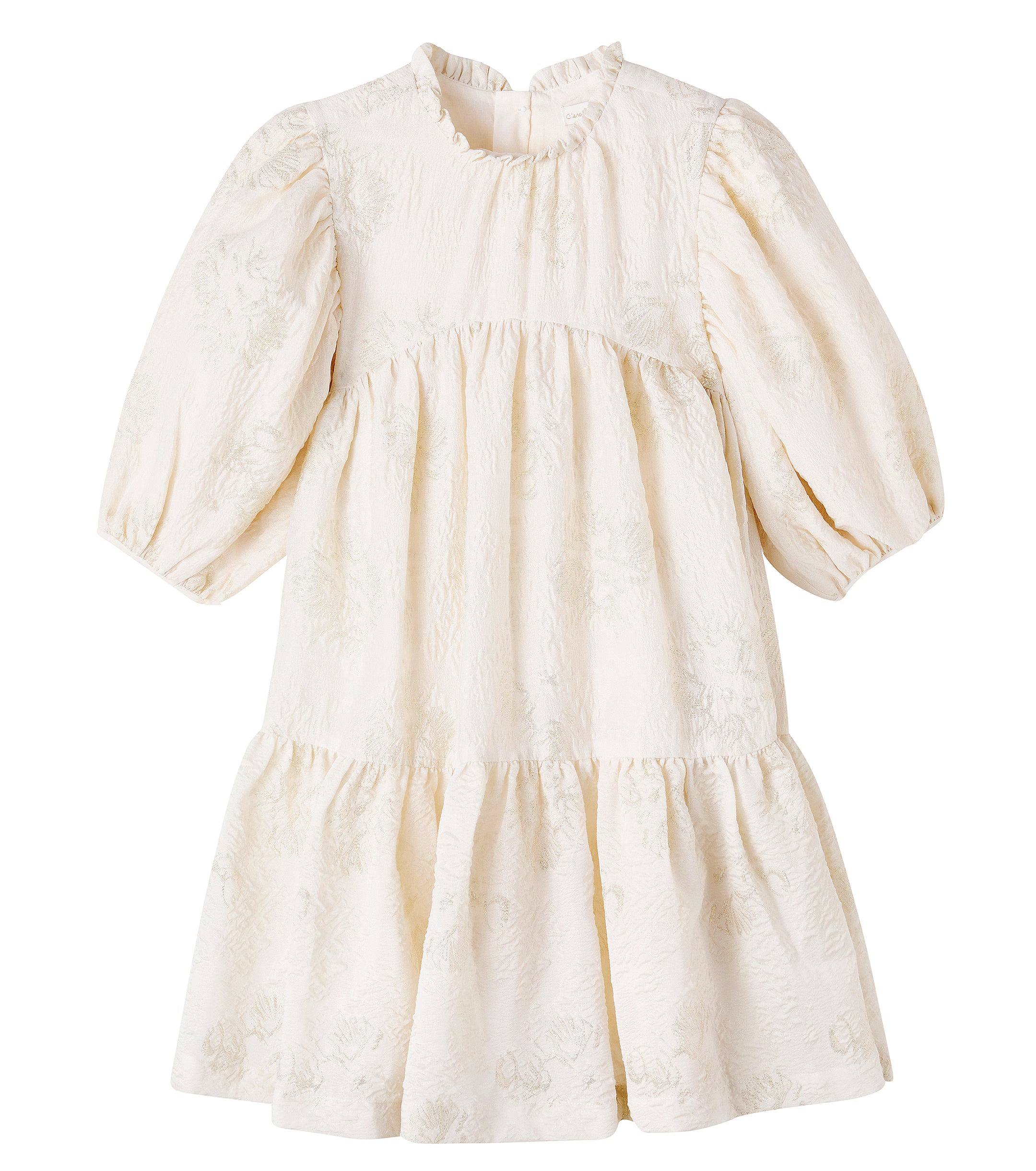 Flavia Ivory Brocade Float Dress