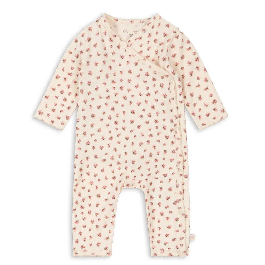 Cream with Pink Ditsy Floral Bodysuit