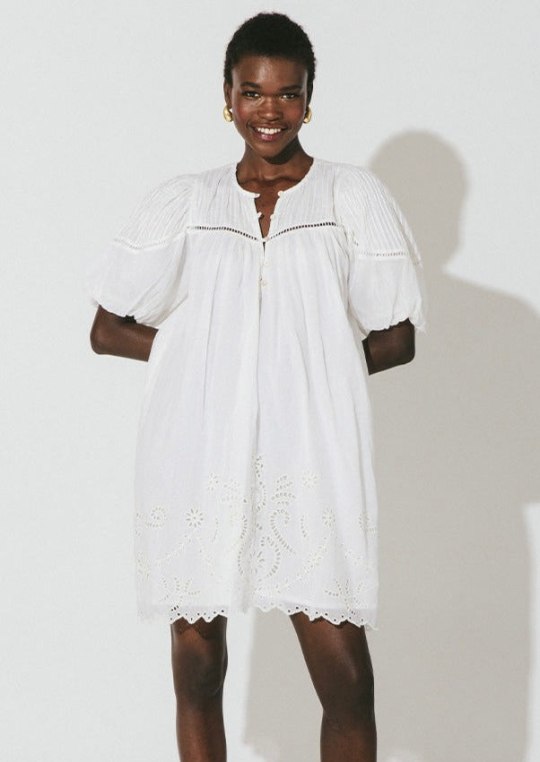 Phillippa White Emboidered Mini Dress