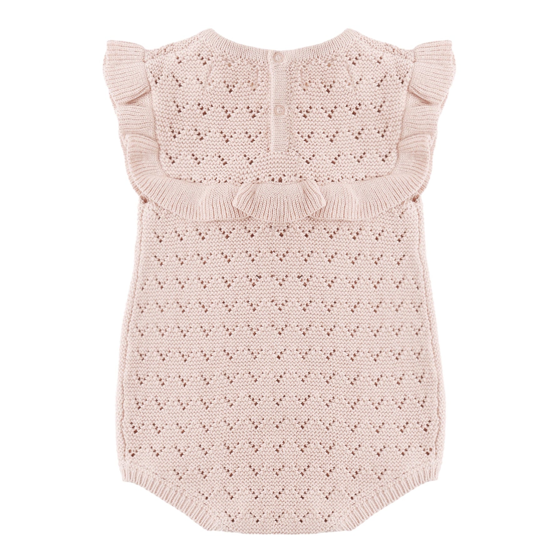 Blush Pointelle Romper Quincy Mae