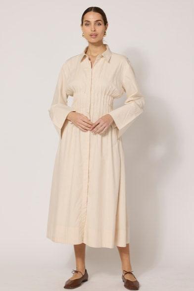 Cleobella Rosabell Ivory Shirt Dress