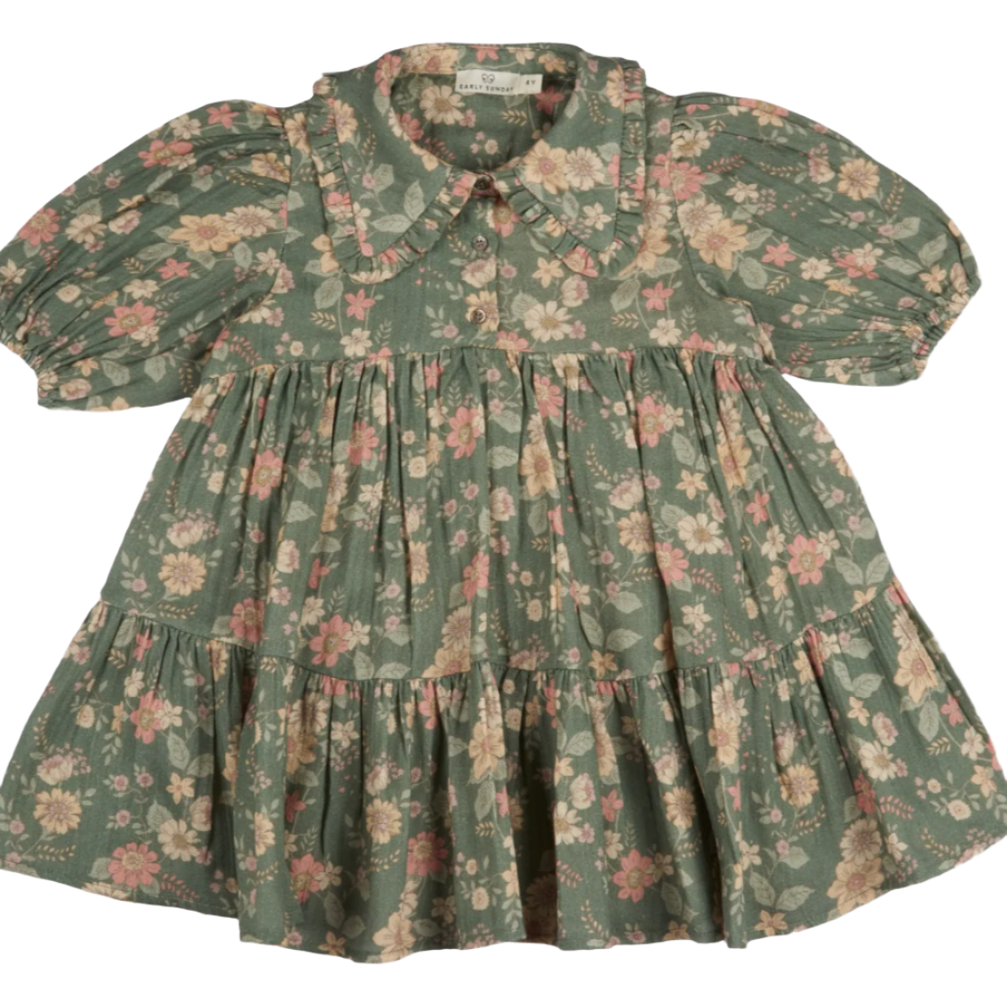 Marguerite Green Floral Dress