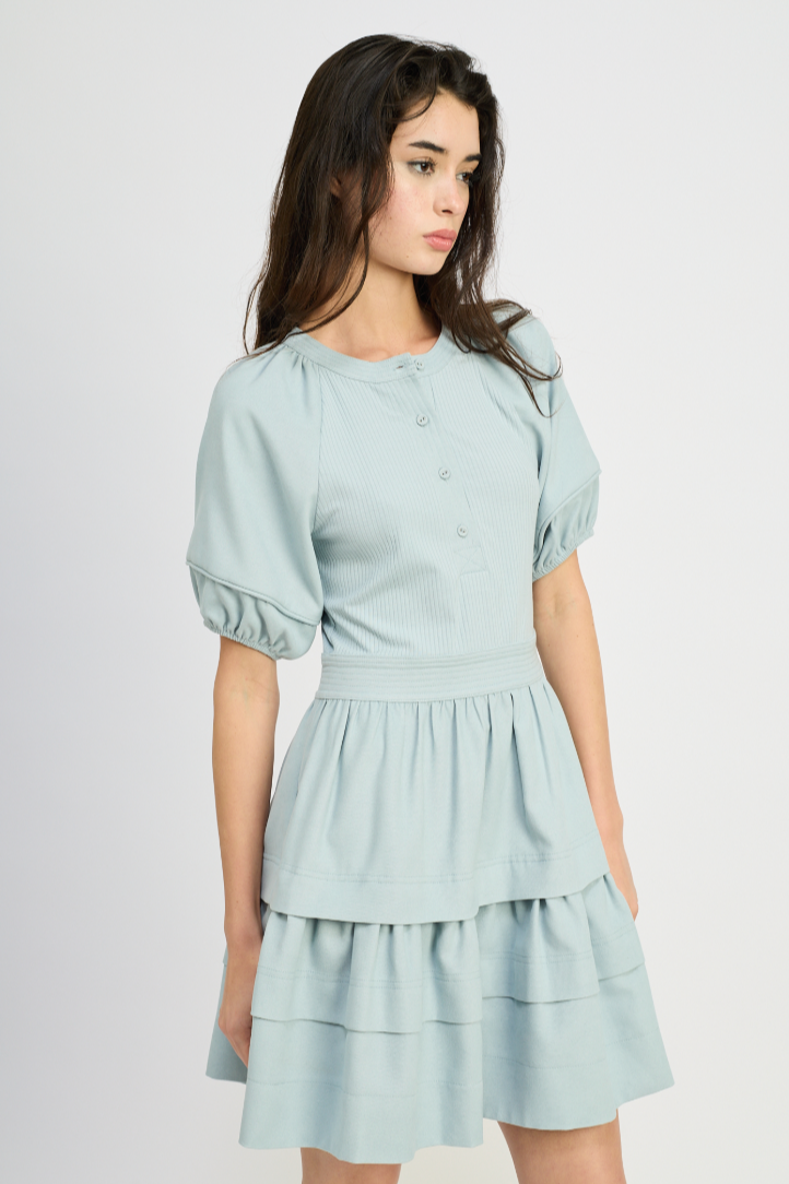 Allison Powder Blue Knit Dress