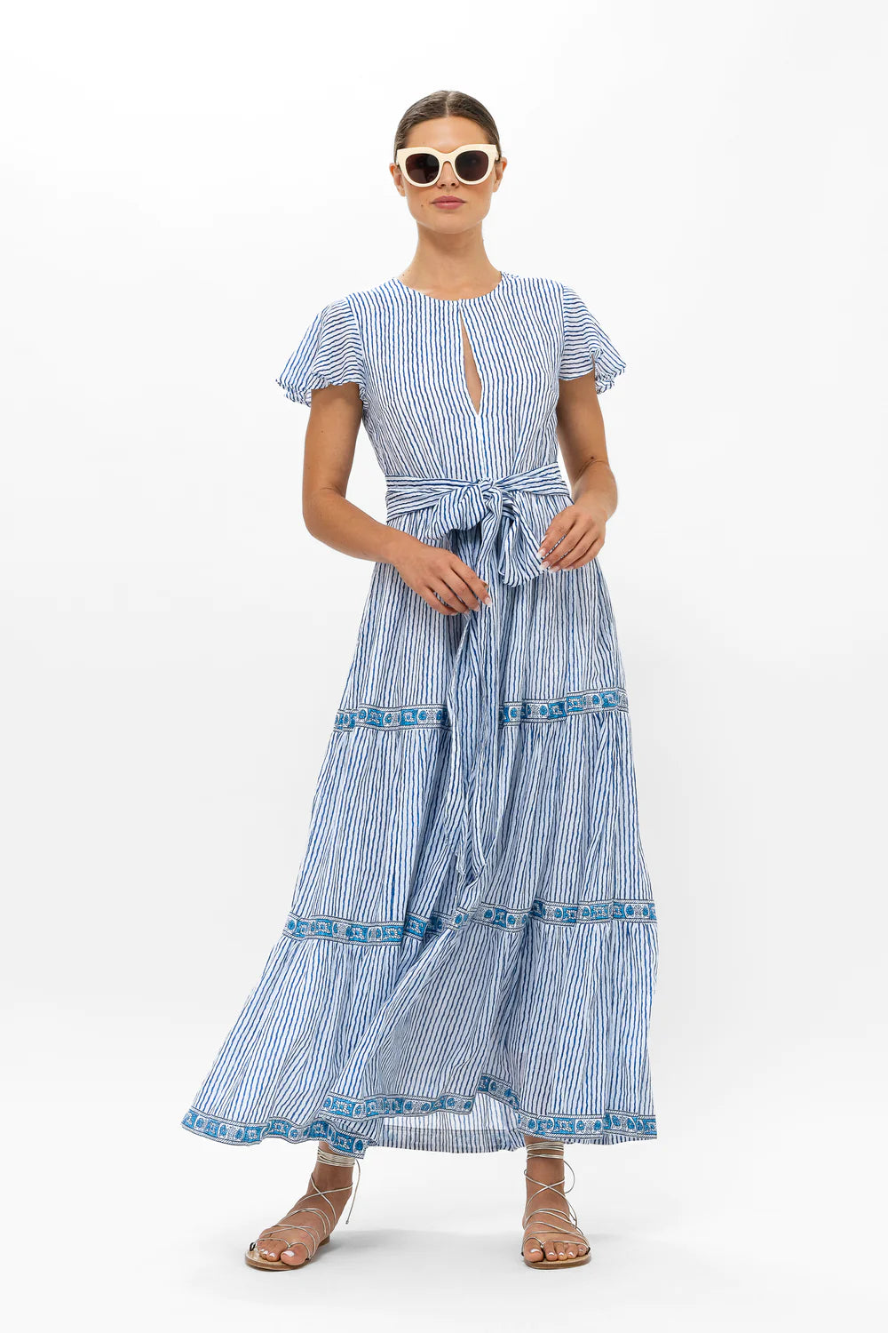 Oliphant Sorrento Blue Stripe Dress