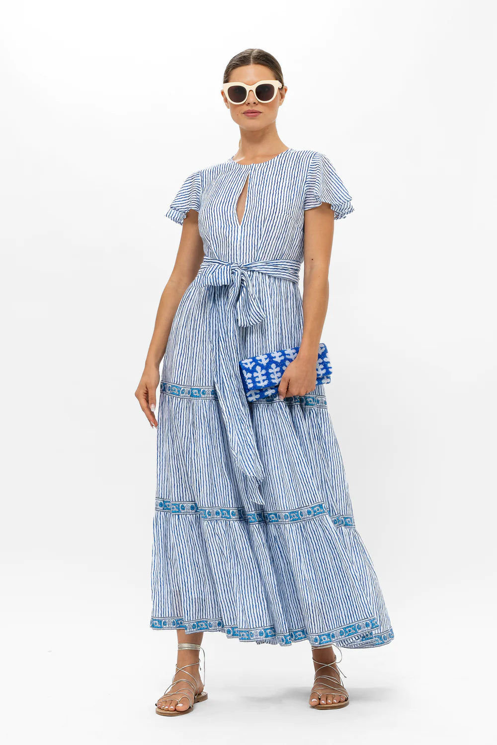 Oliphant Sorrento Blue Stripe Dress