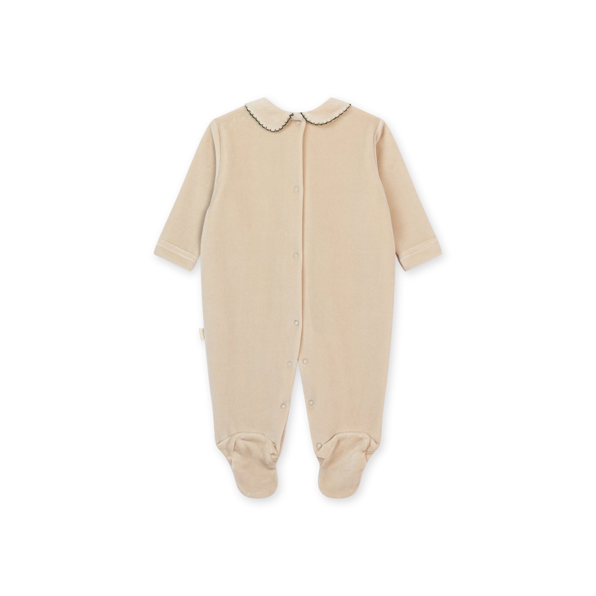 Taupe Toadstool Velour Footie