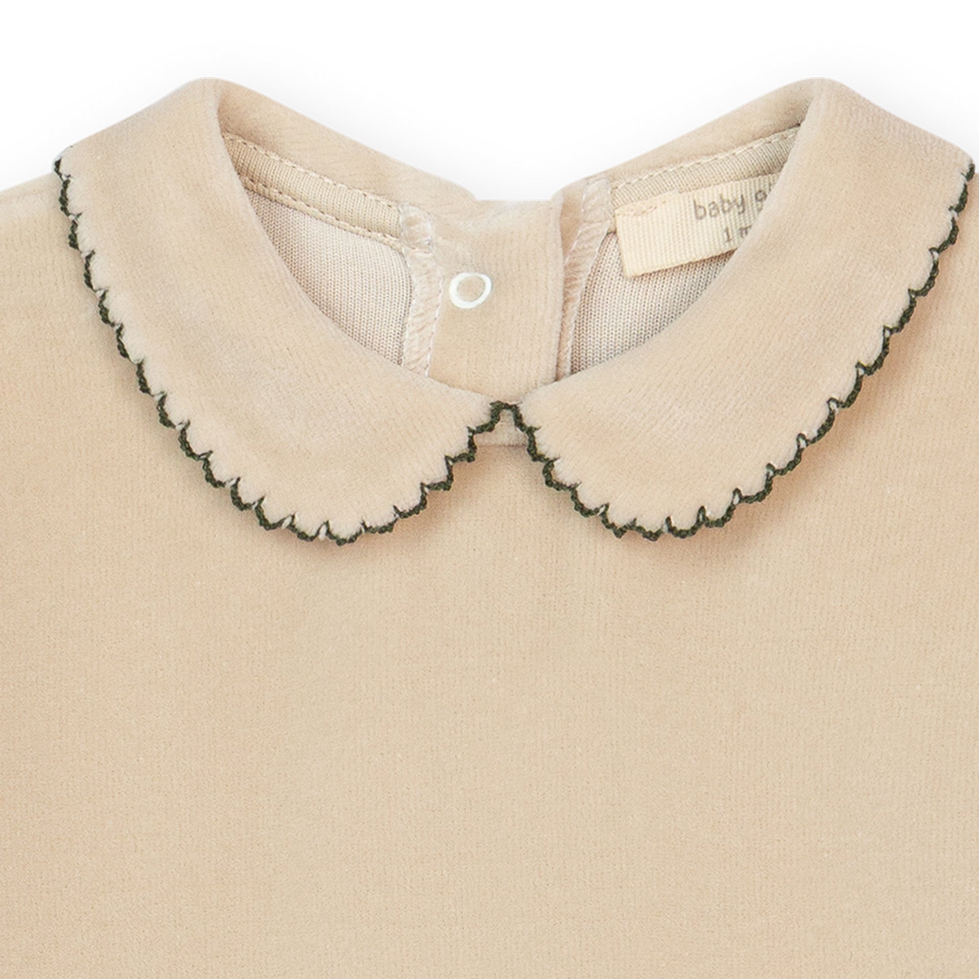 Taupe Toadstool Velour Footie