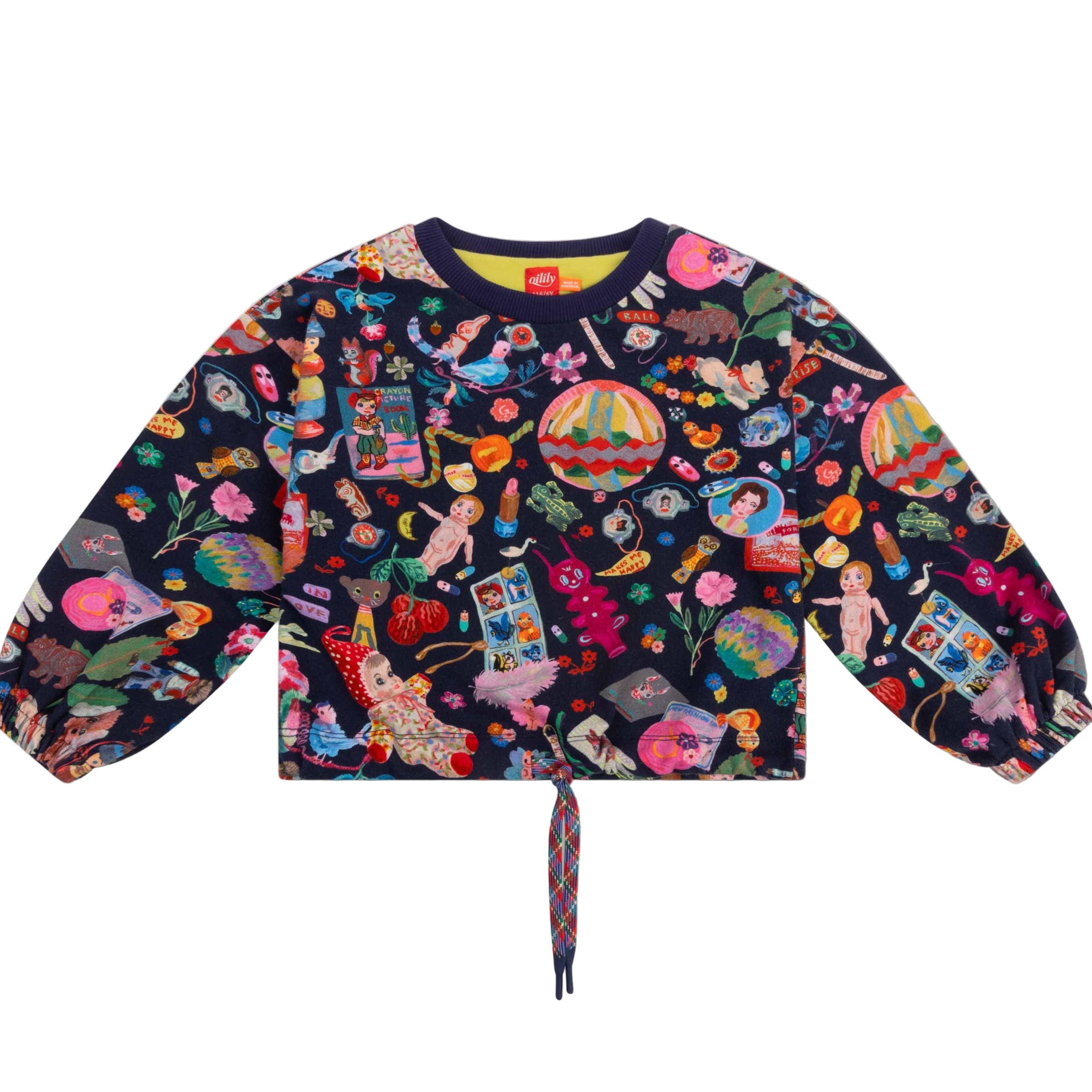 Oilily Navy Toy Print Sweatshrt