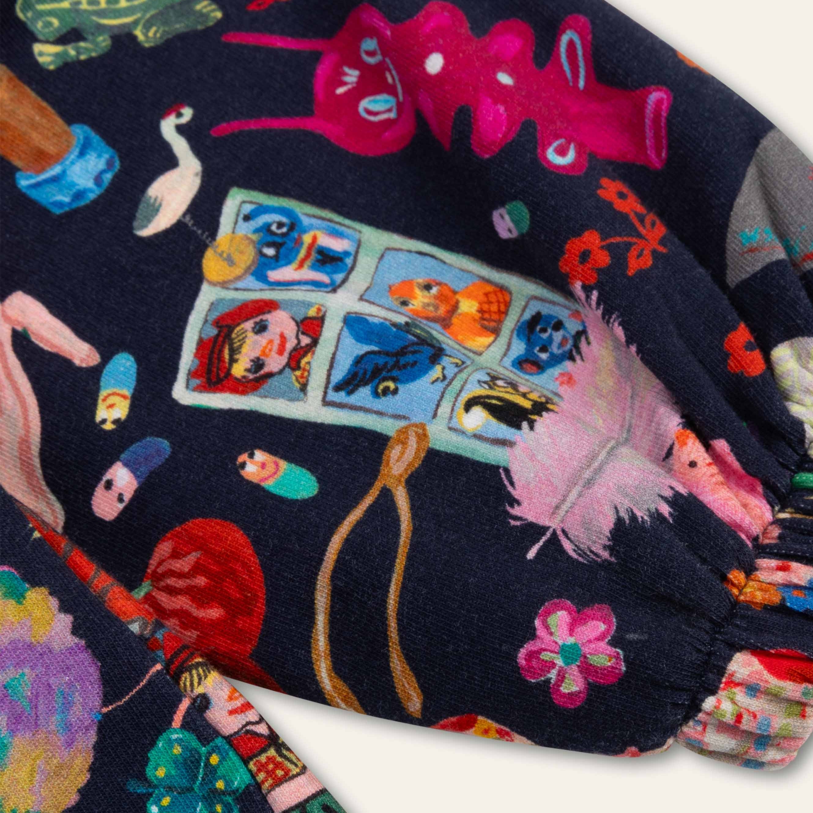 Oilily Navy Toy Print Sweatshrt