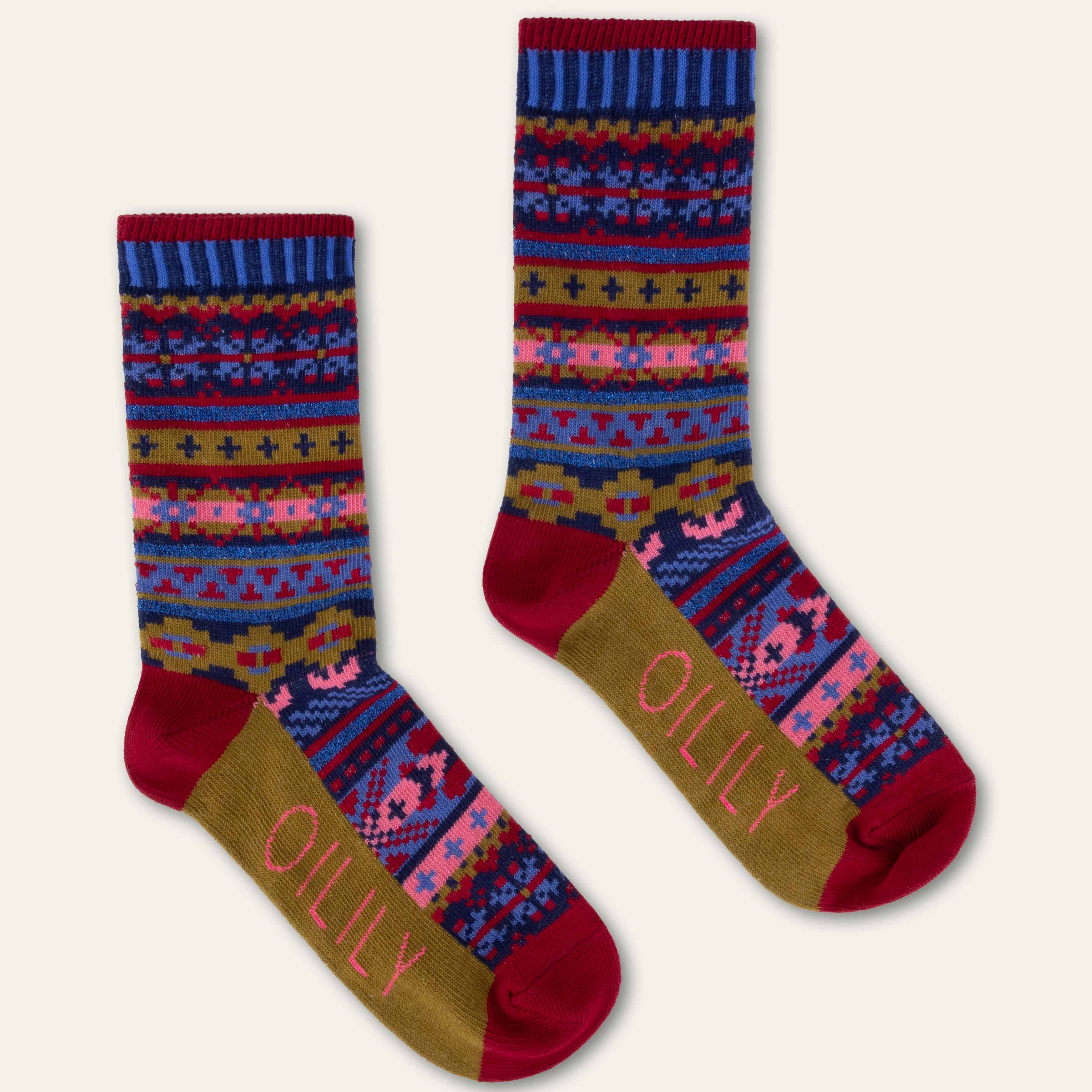 Oilily Marah Navy Fairysle Socks