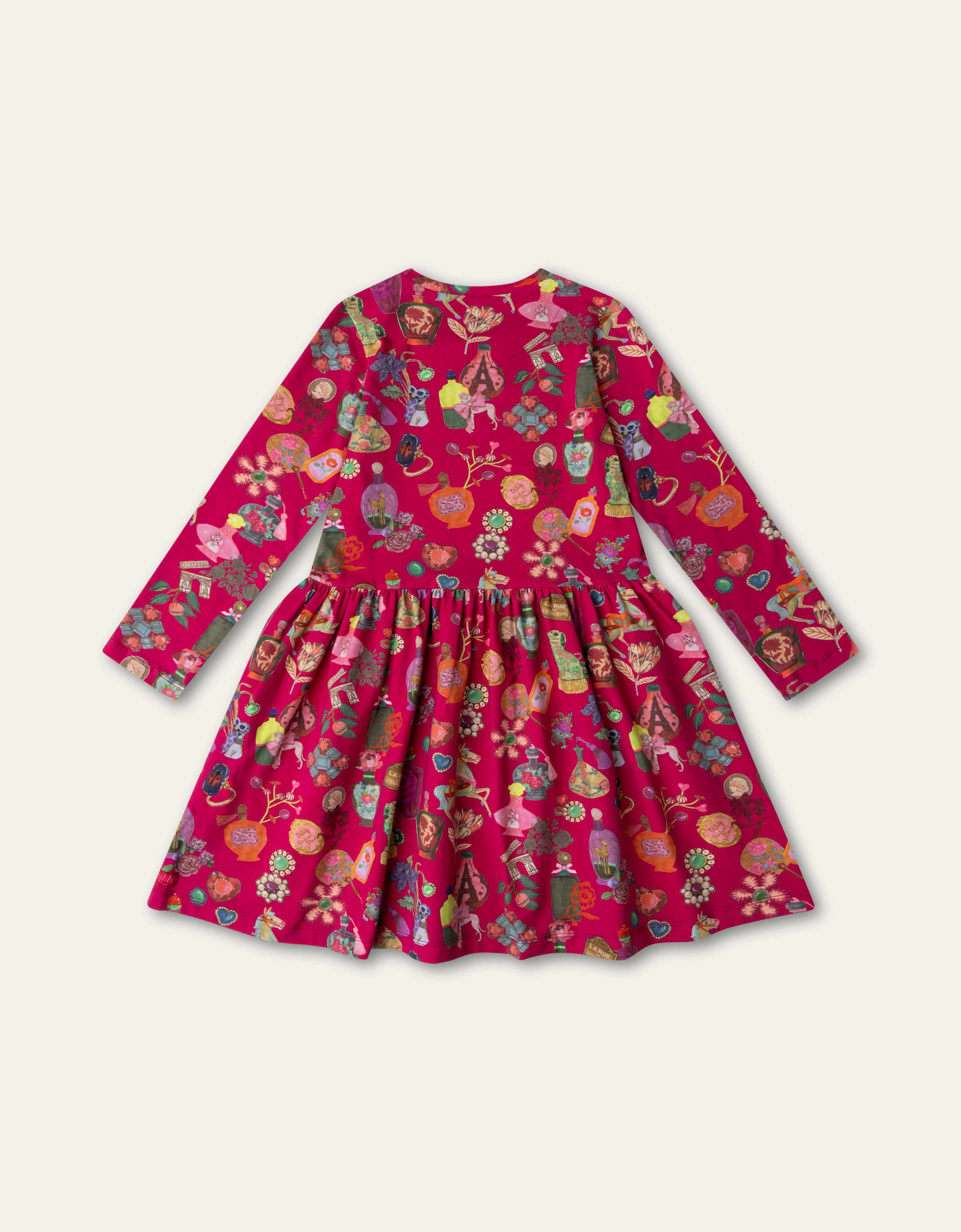 Oilily Fuschia Paris Print Dippa Dress