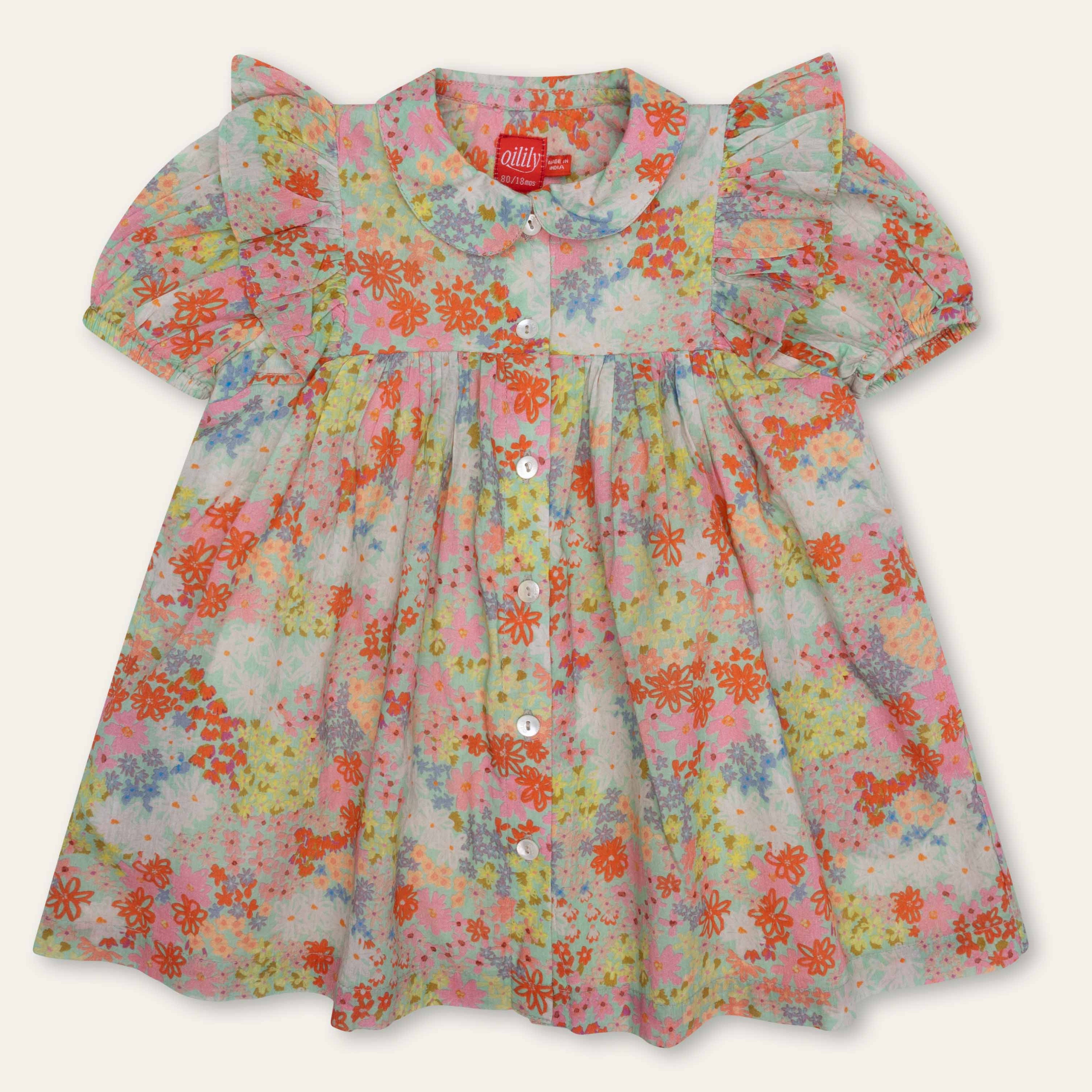 Oilily Delicia Multi Floral Float Dress