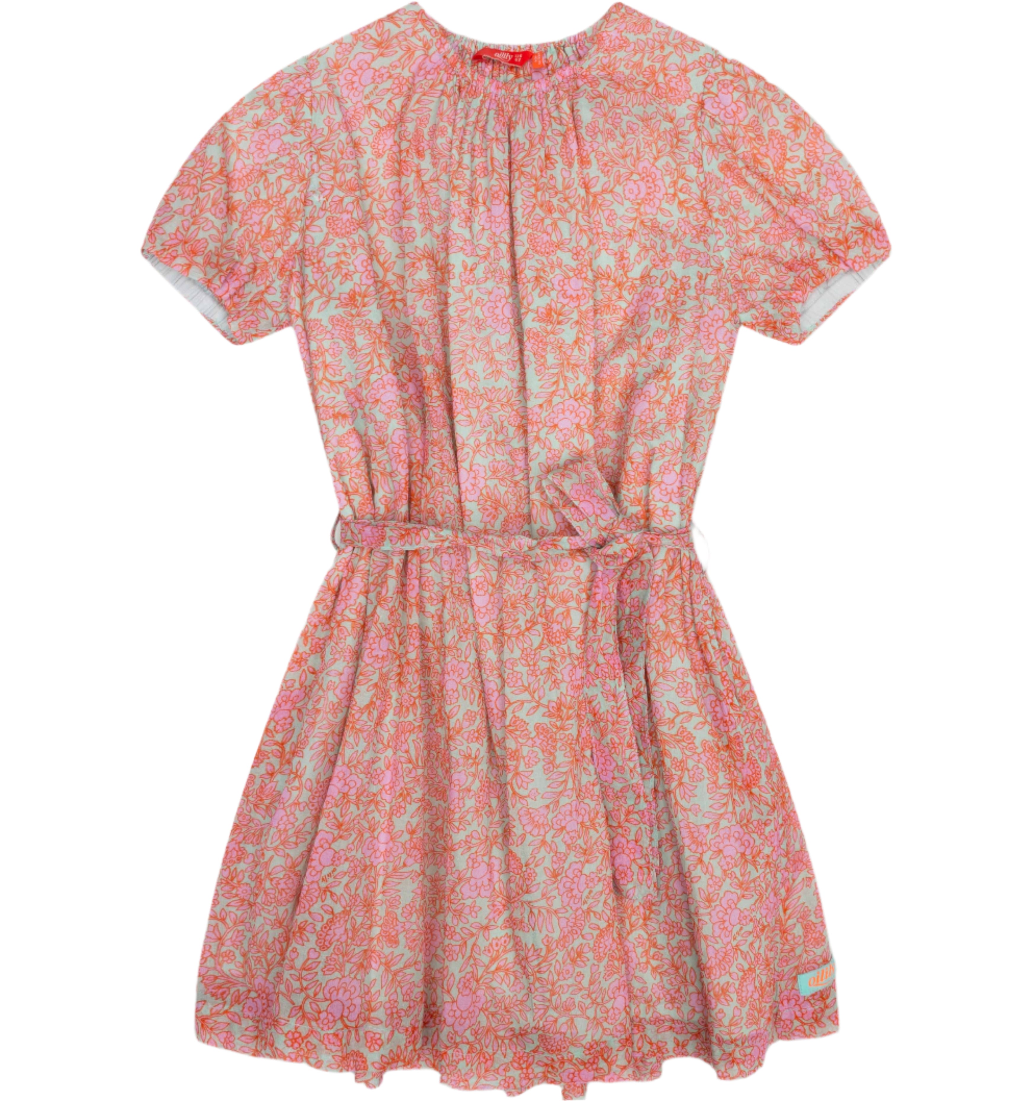 Oilily Dania Pink and Green Shift Dress