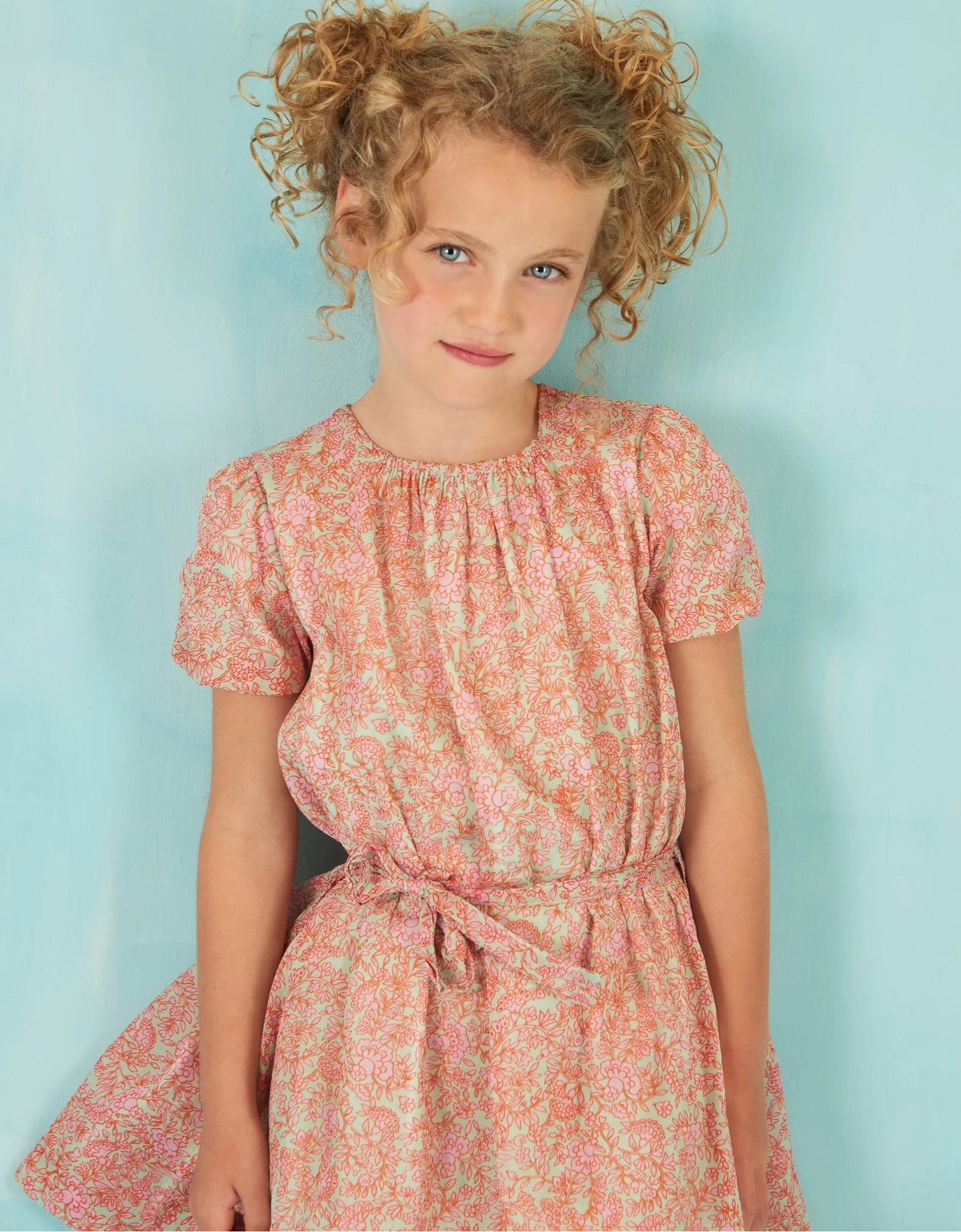 Oilily Dania Pink and Green Shift Dress