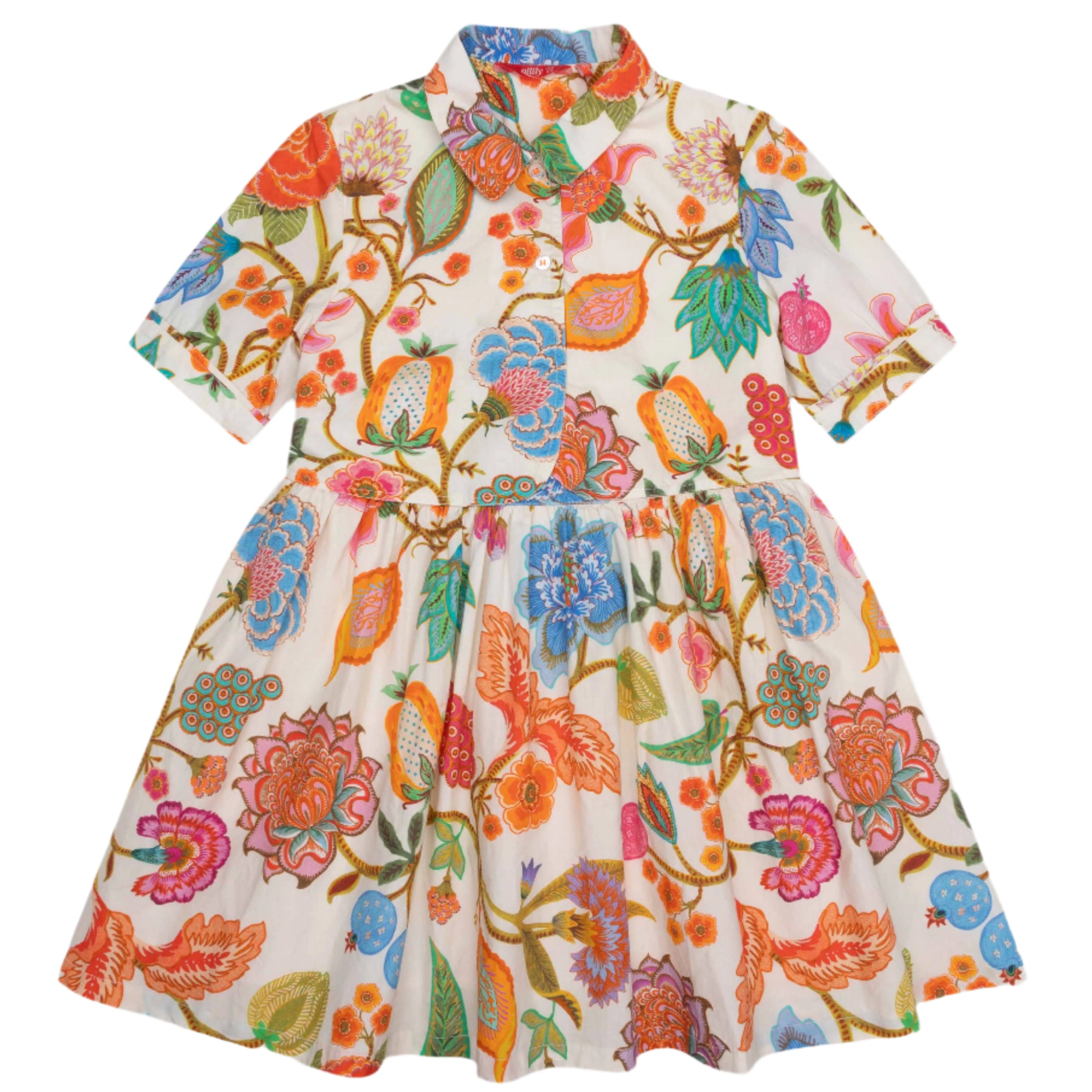 Oilily Delphine Multi Floral Shirt Dress