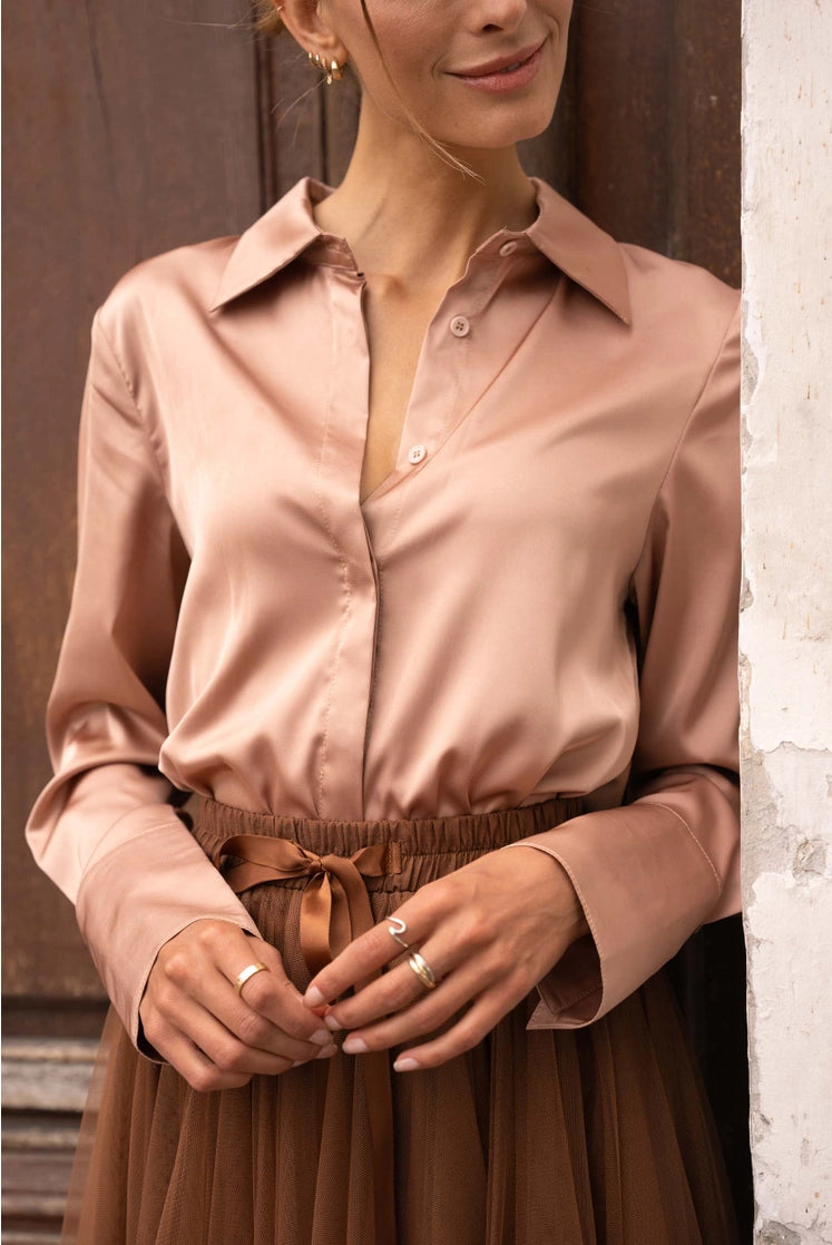 Satin Basic Blouse