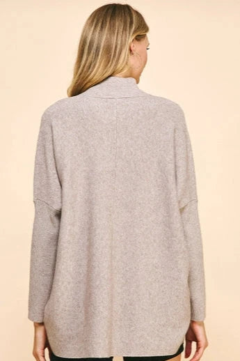 Gilda Grey Swing Turtle Sweater