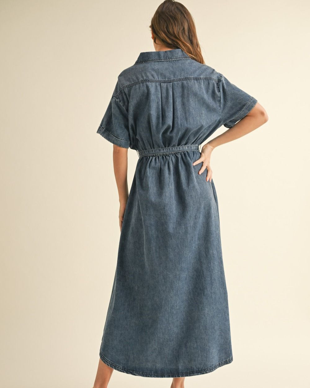 Denim Wrap Dress