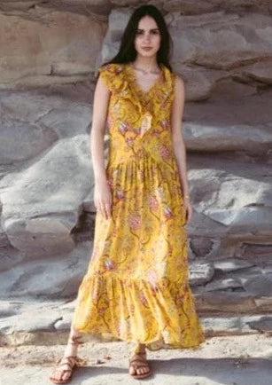 Lolita Yellow Print Dress