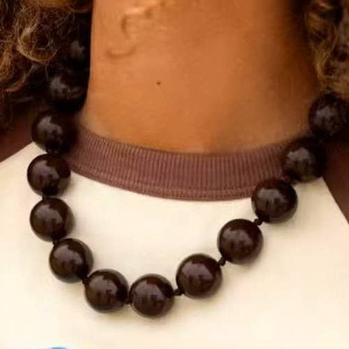 Chunky Solid Bead Necklace