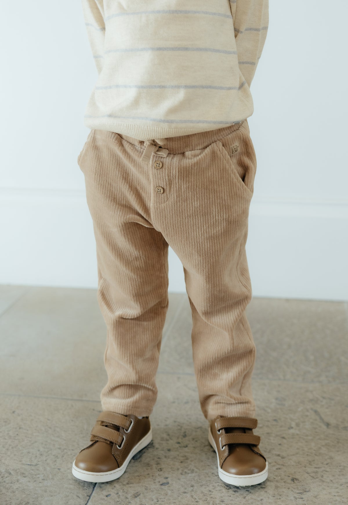 Hazelnut Stretch Corduroy Infant Pant