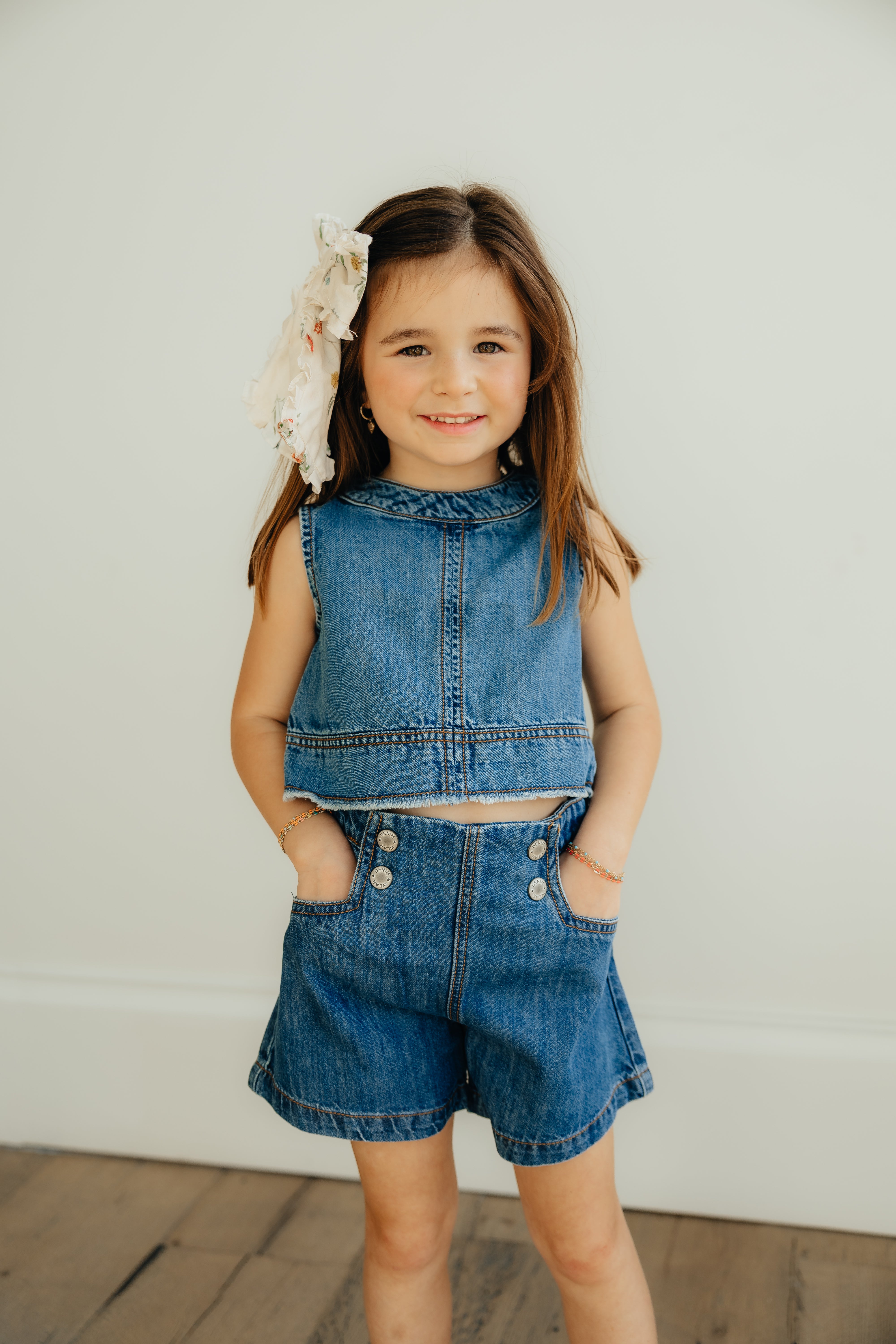 Dark Denim Bow Back Tank