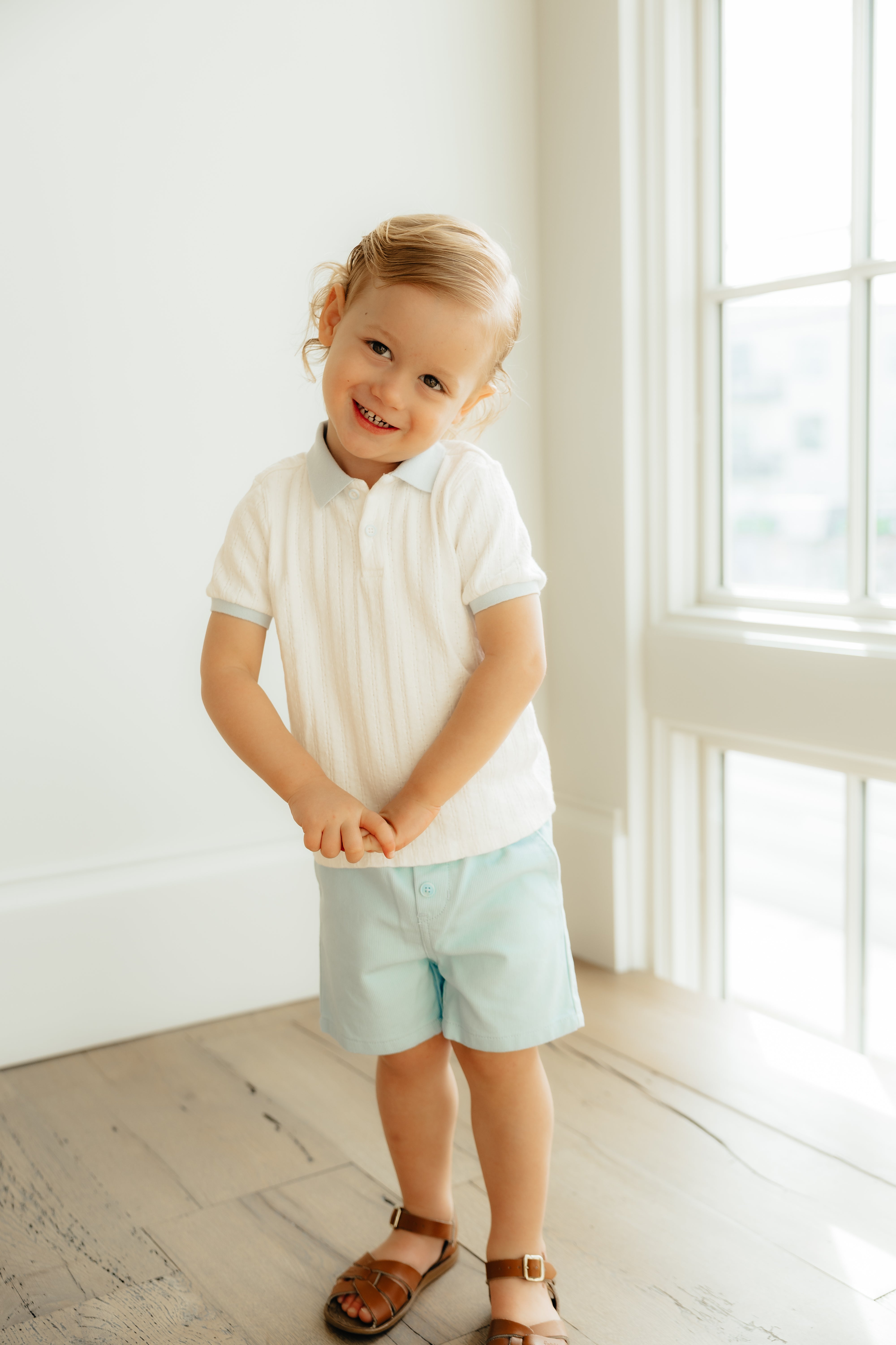 Infant Boy's Blue Cord Short