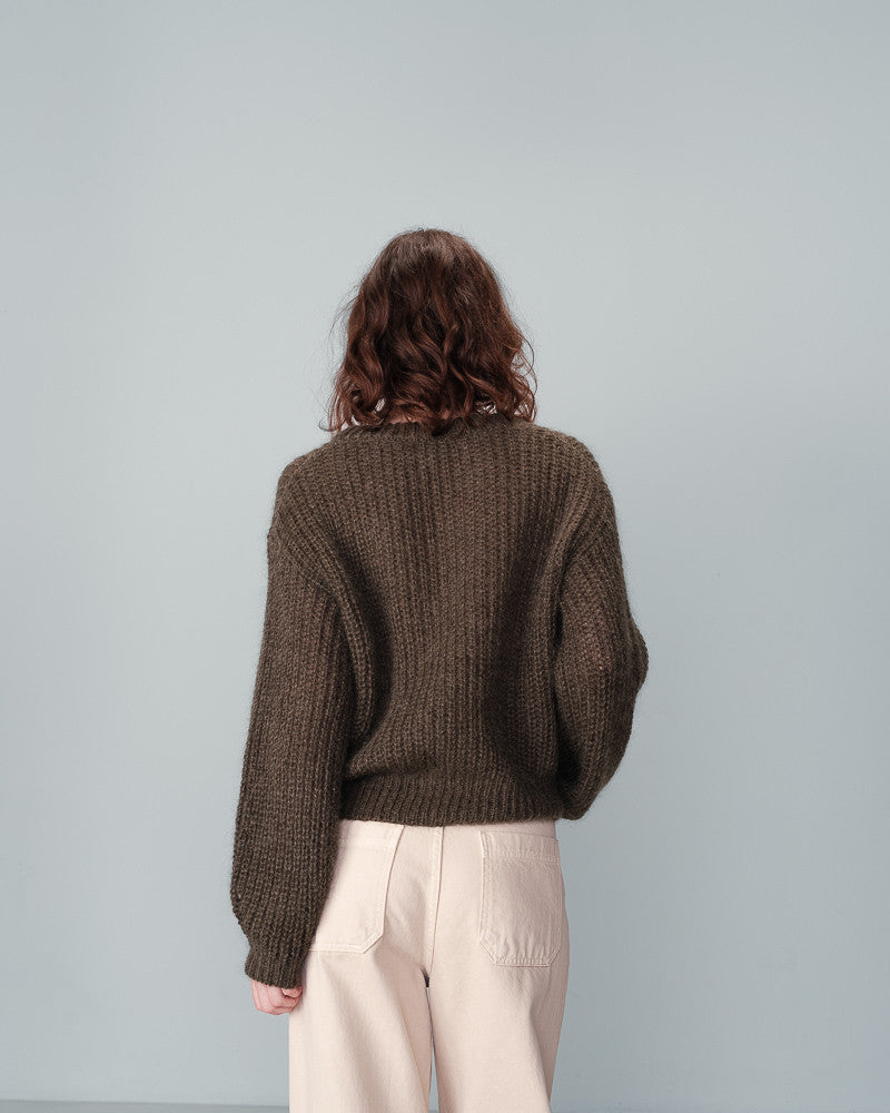 Naissance Olive Crew Sweater