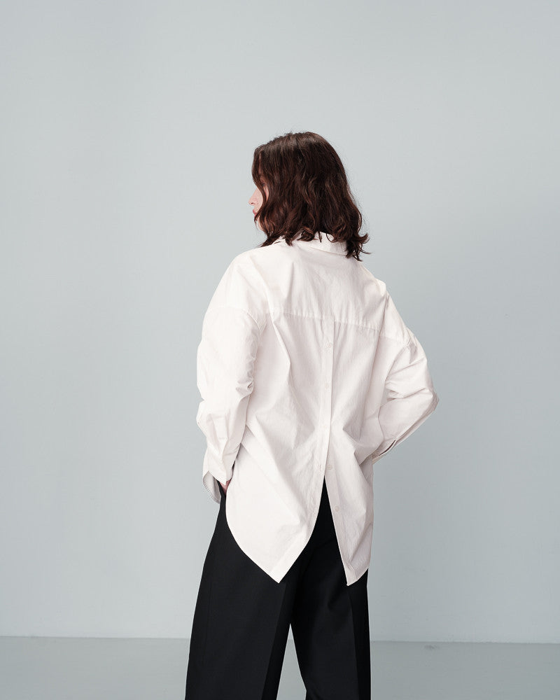 Nesrine White Oversized Shirt