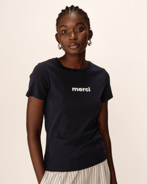 Papa Navy Merci Tee