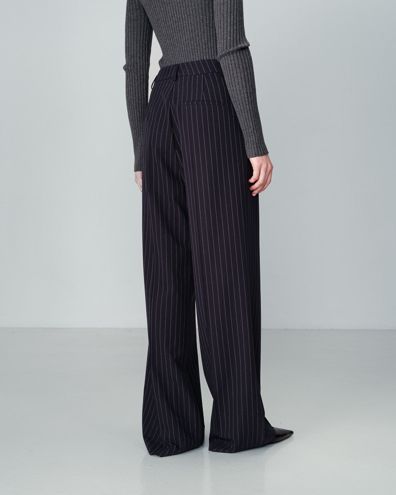 Neve Navy Pinstripe Pant