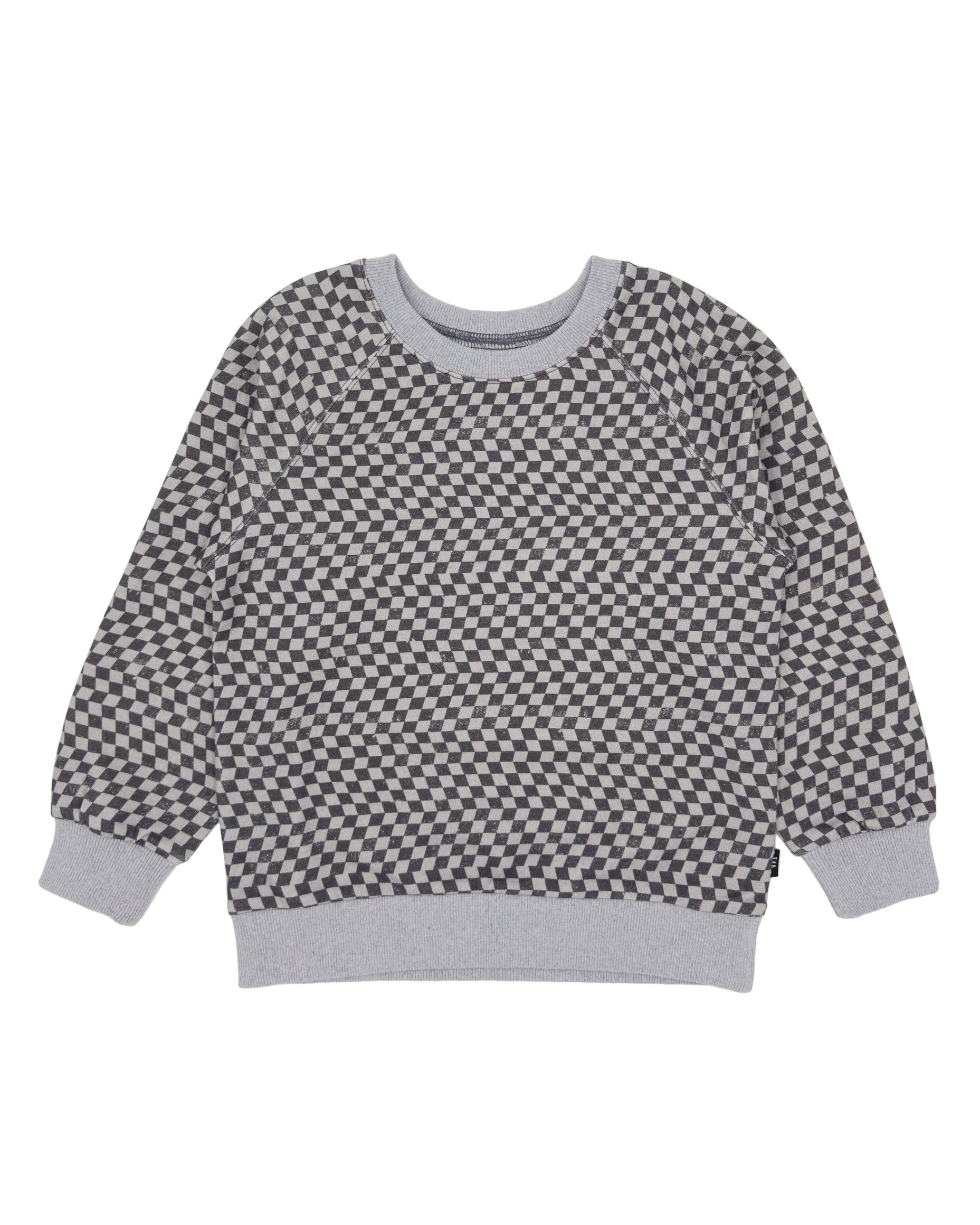 Grey Checkard Sweat Set