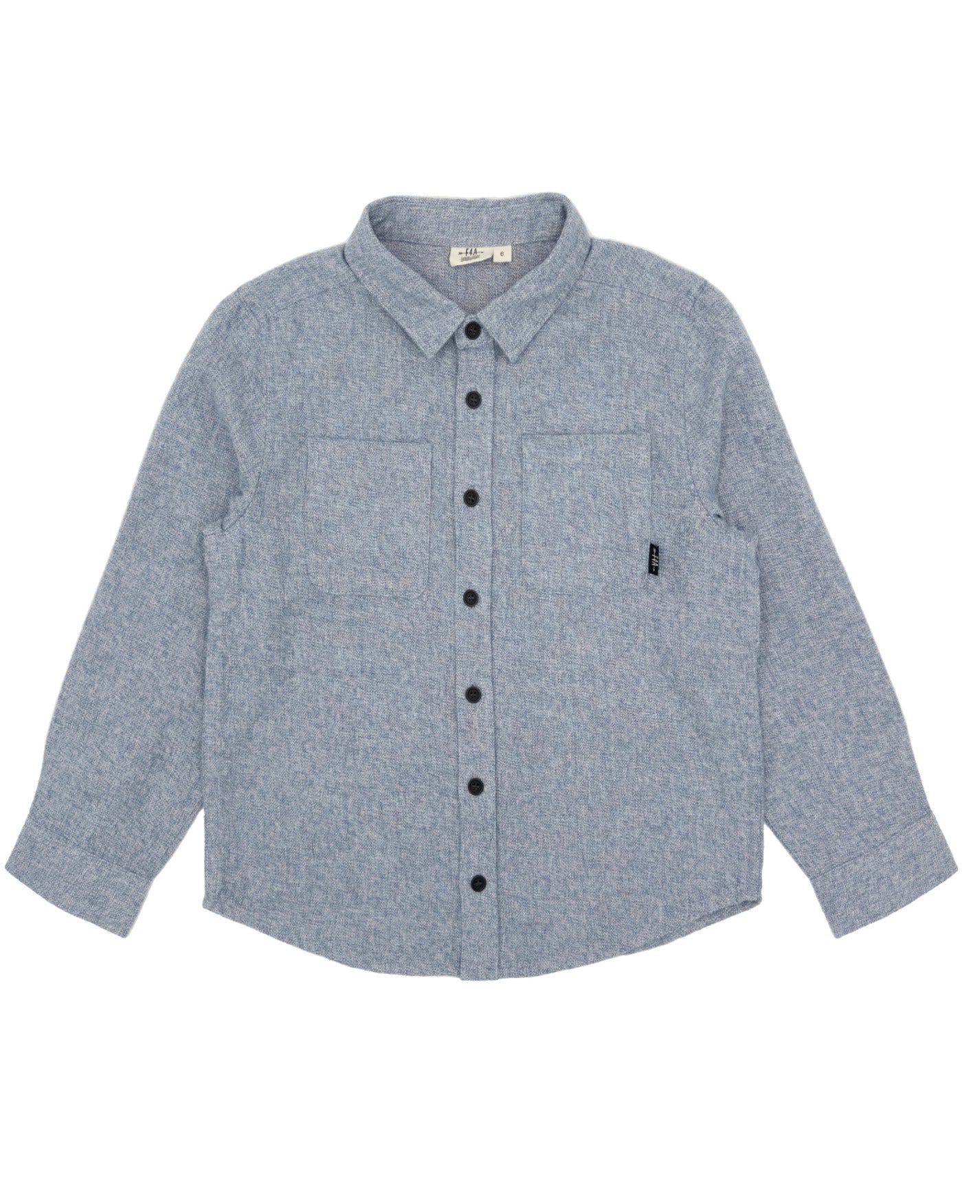 Slate Blue Flannel Shirt