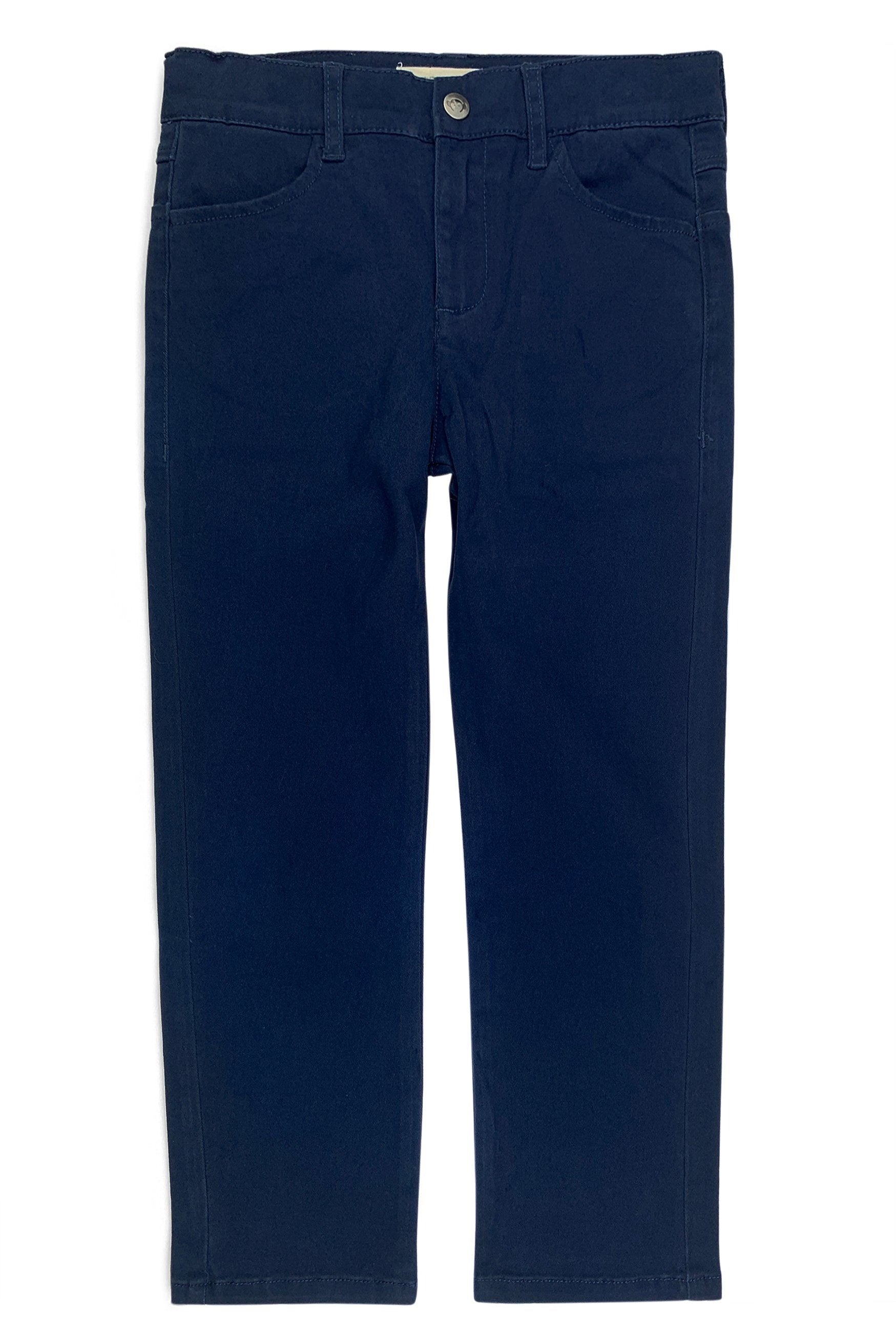 Navy Skinny Twill 5 Pocket Pant