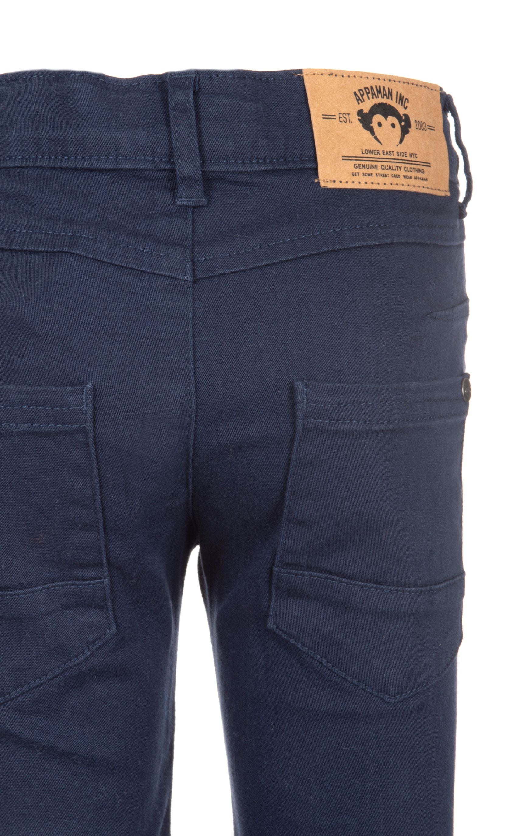 Navy Skinny Twill 5 Pocket Pant