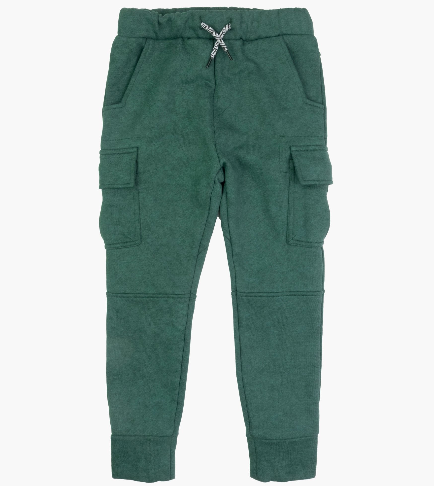 Dark Green Cargo Sweatpants