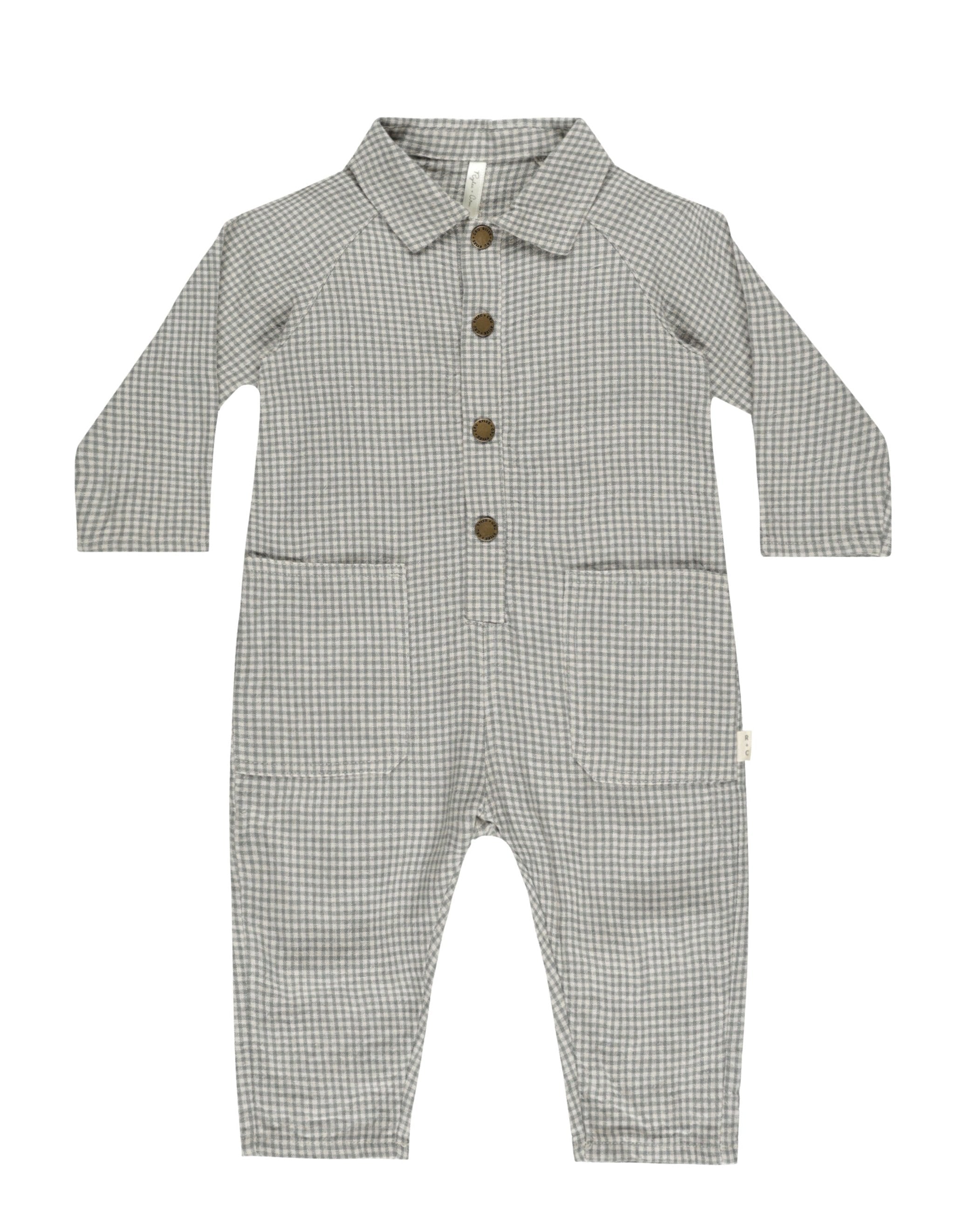 Rylee & Cru Forest Gingham Jumpsuit