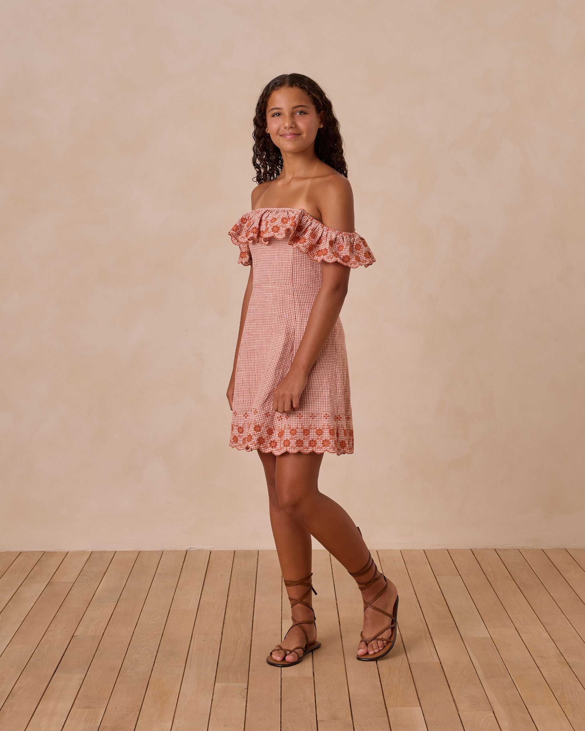 Rylee and Cru Bianca Gingham Dress