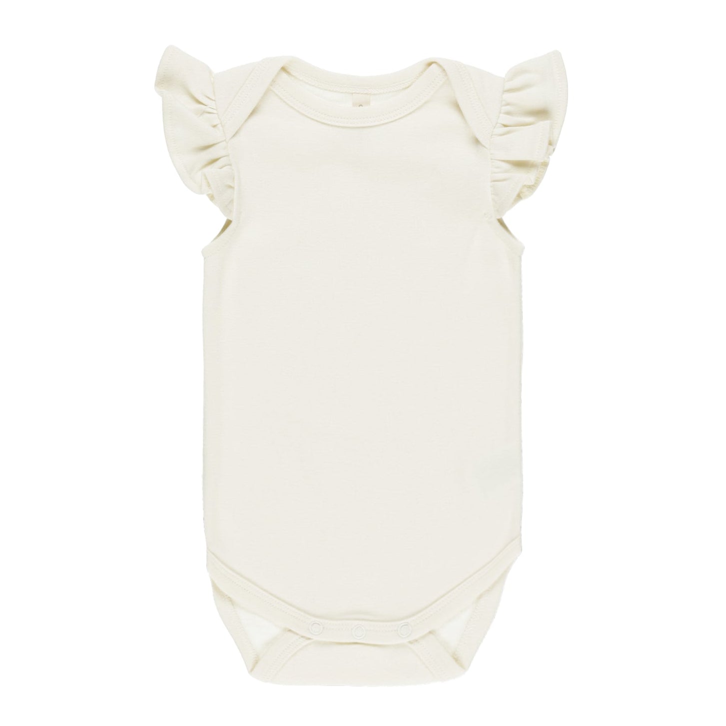 Quincy Mae Solid Cream Onesie