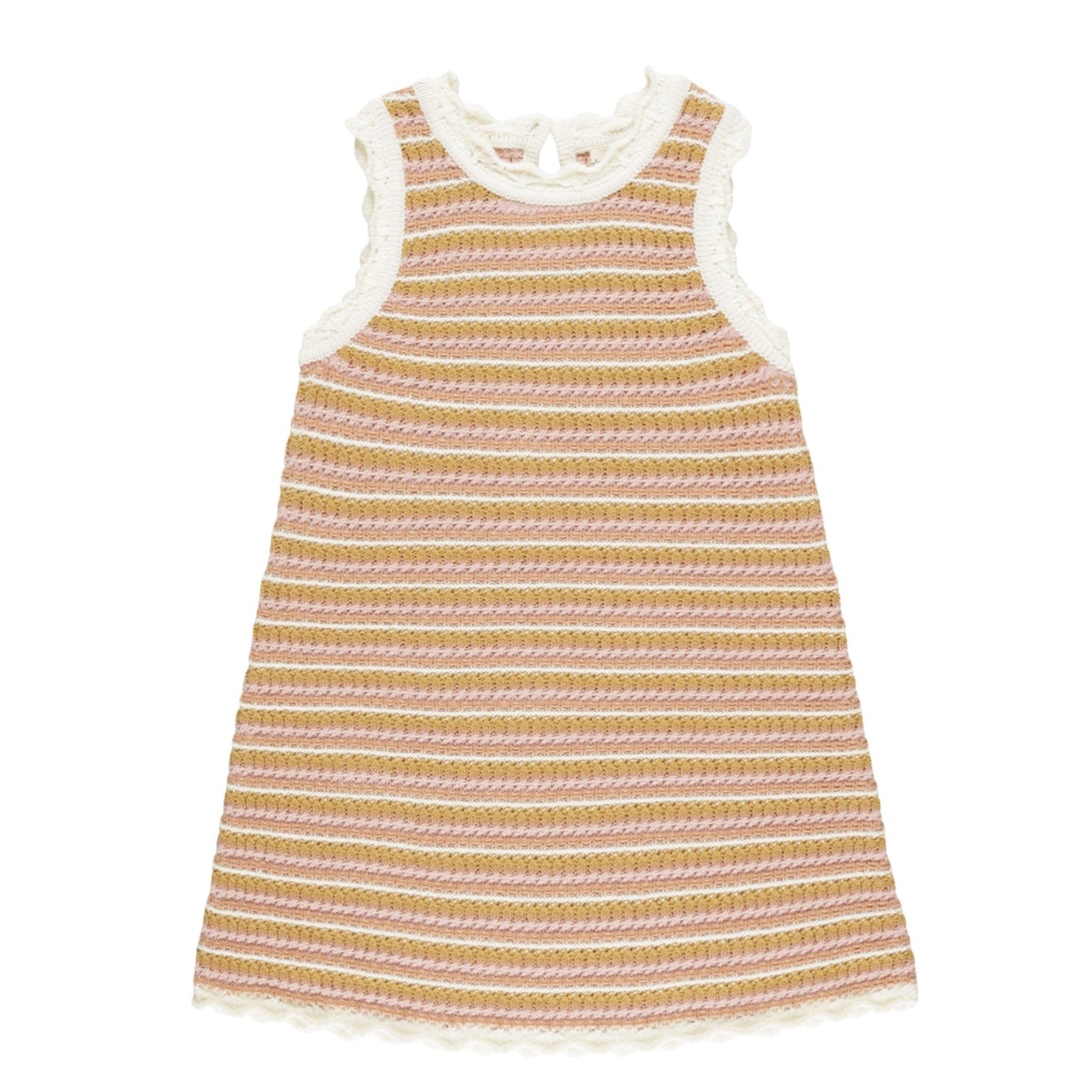 Rylee & Cru Crochet Pink Dress